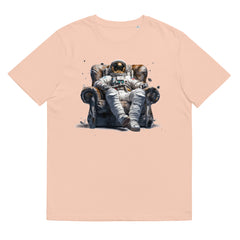 T-Shirt - Frontprint - Astronaut auf einem Sessel