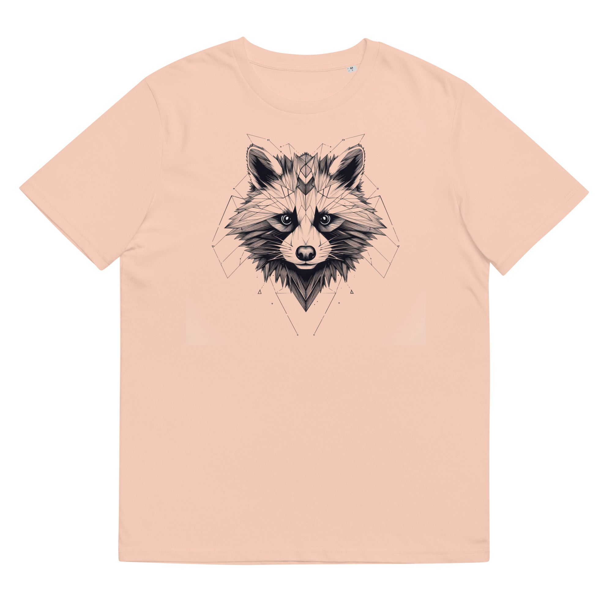 T-Shirt - Frontprint - Waschbär - Line Art