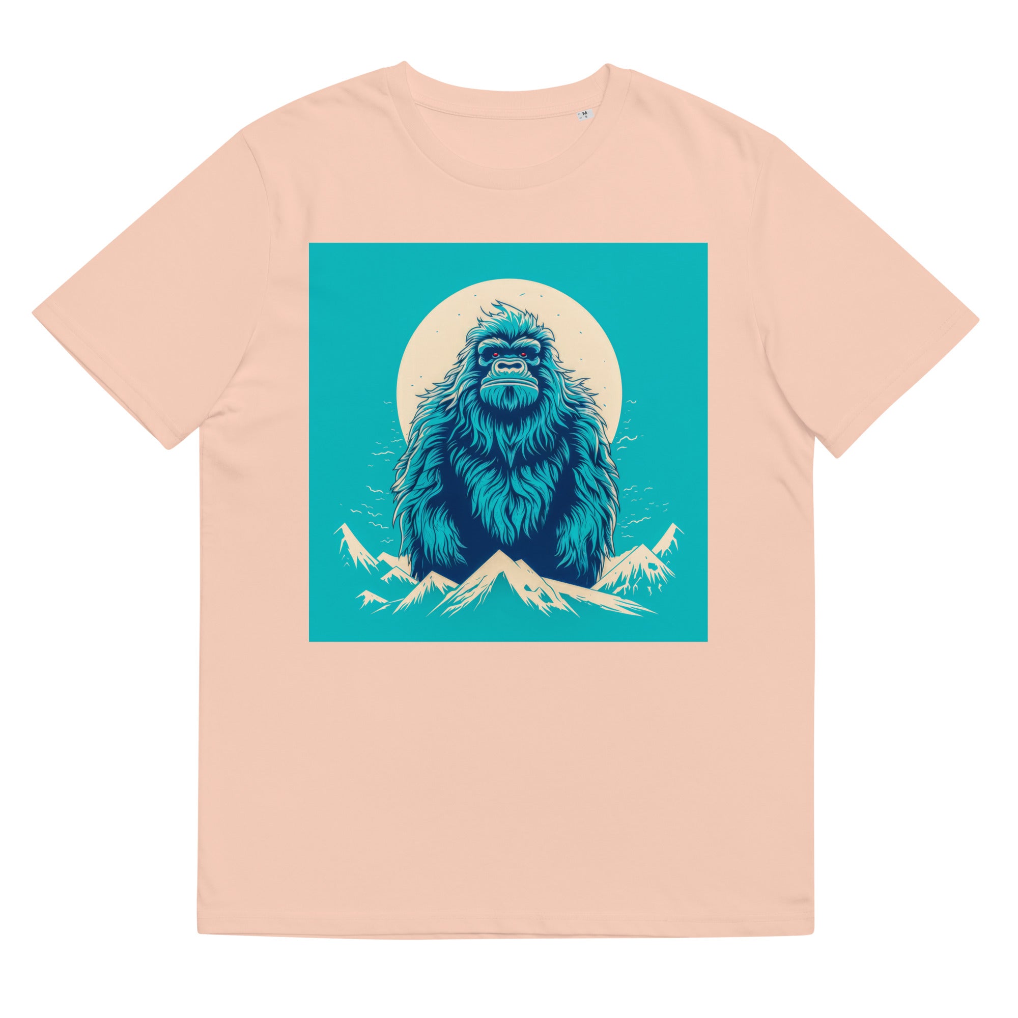 T-Shirt - Frontprint - Blauer Yeti