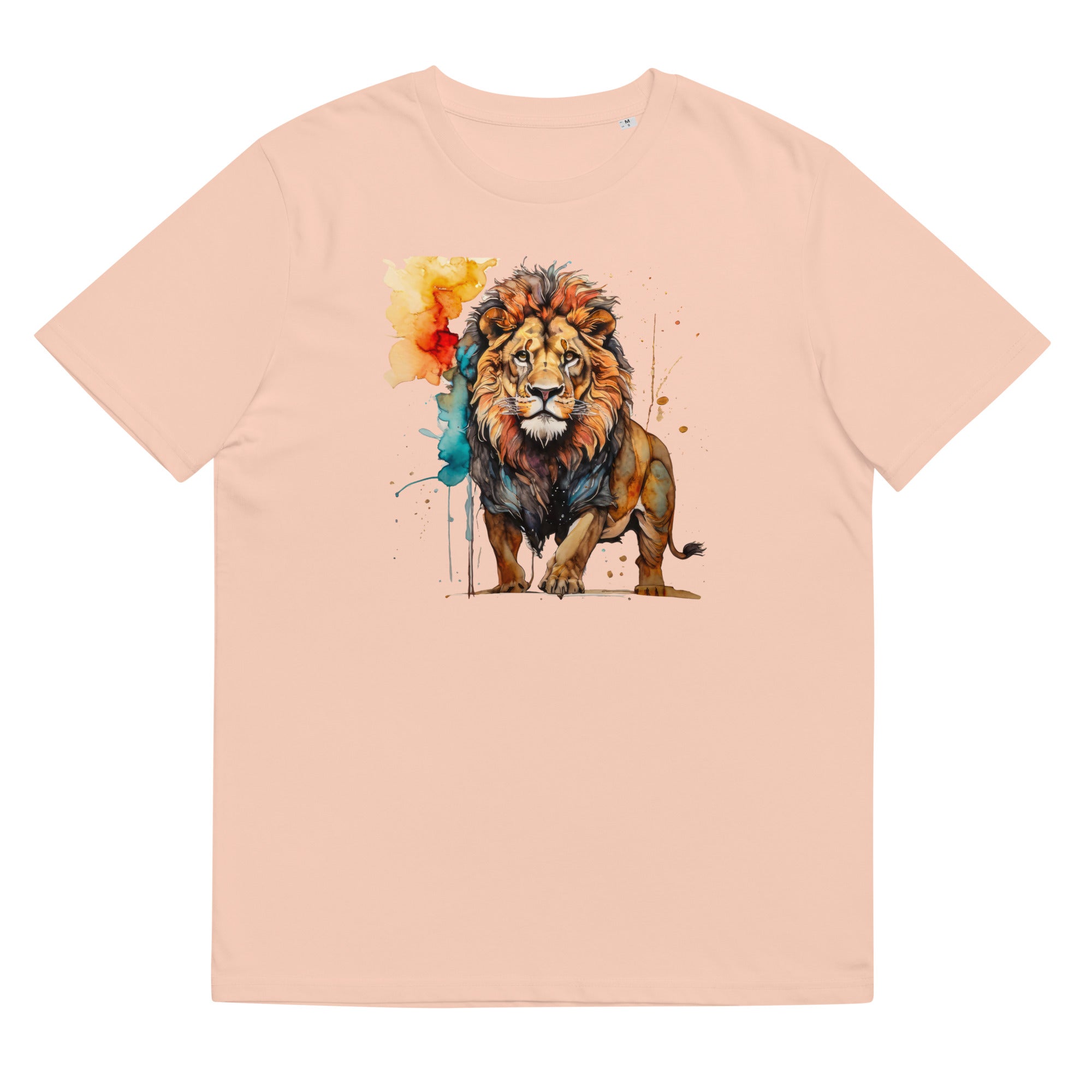 T-Shirt - Frontprint - Lion watercolor