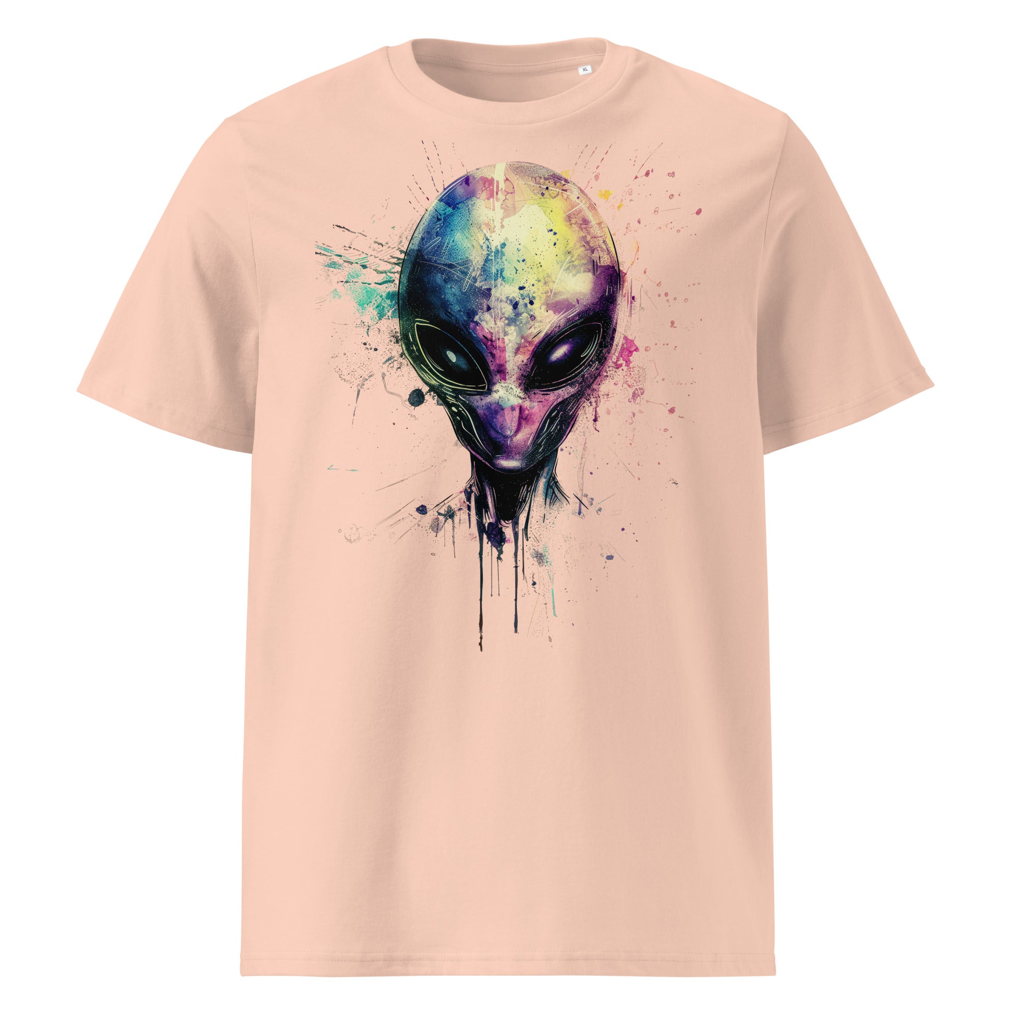 T-Shirt - Frontprint - Alien Head Colors