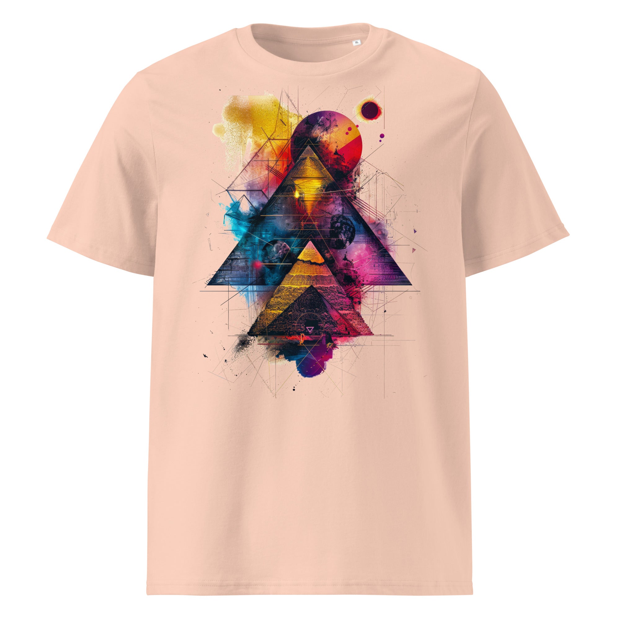 T-Shirt - Frontprint - Pyramides in Color