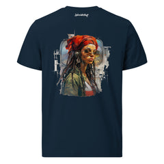 T-Shirt - Backprint - Lady with sunglasses