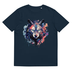 T-Shirt - Frontprint - Wolfskopf Scribble