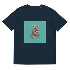 T-Shirt - Frontprint - Opa auf einem Fahrrad