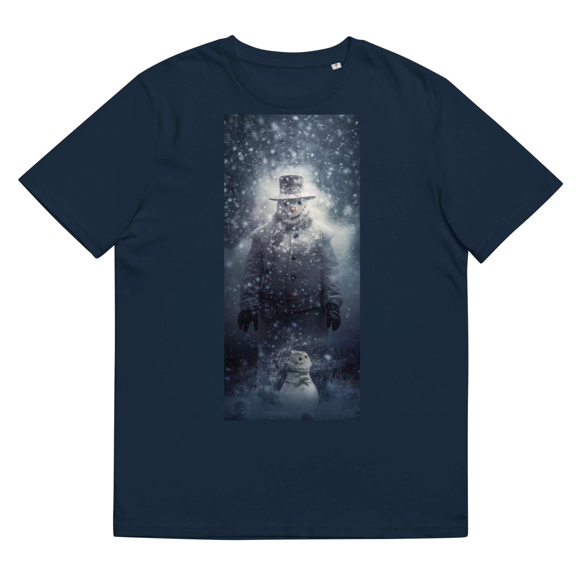 T-Shirt - Frontprint - Snowman in a snowstorm