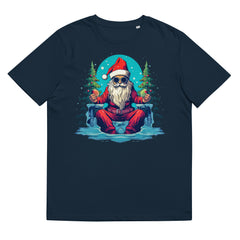 T-Shirt - Frontprint - Weihnachtsmann sitzt auf Eis