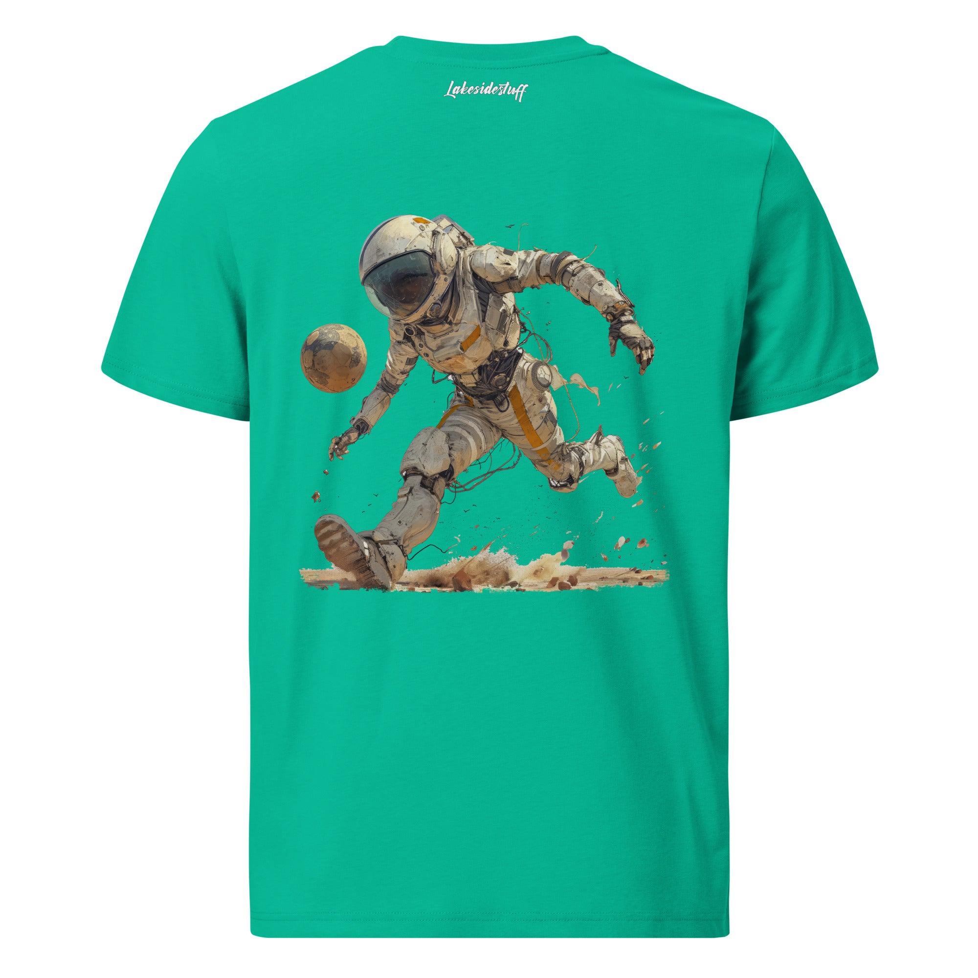 T-Shirt - Backprint - Football on the moon