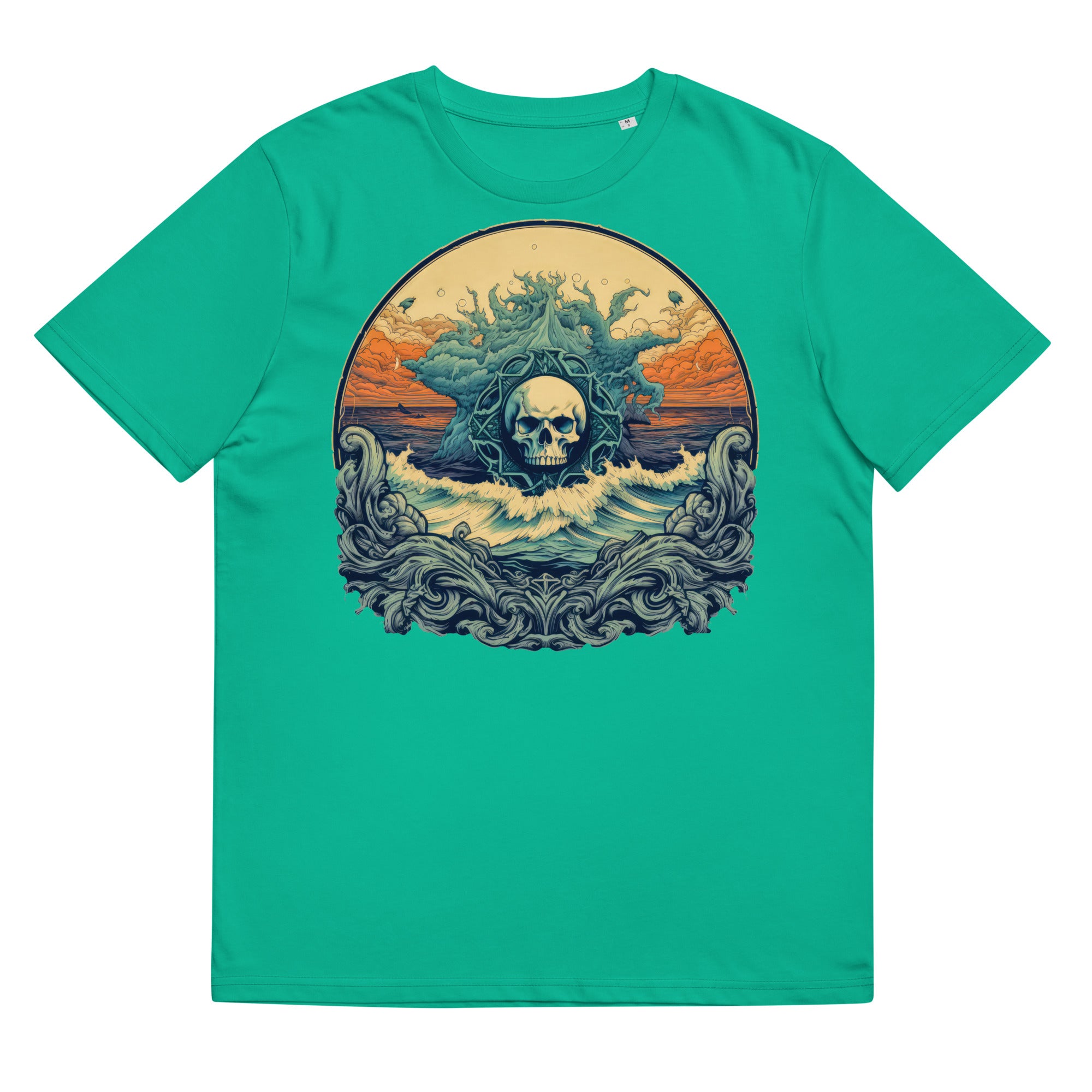 T-shirt - front print - Ocean Skull Emblem