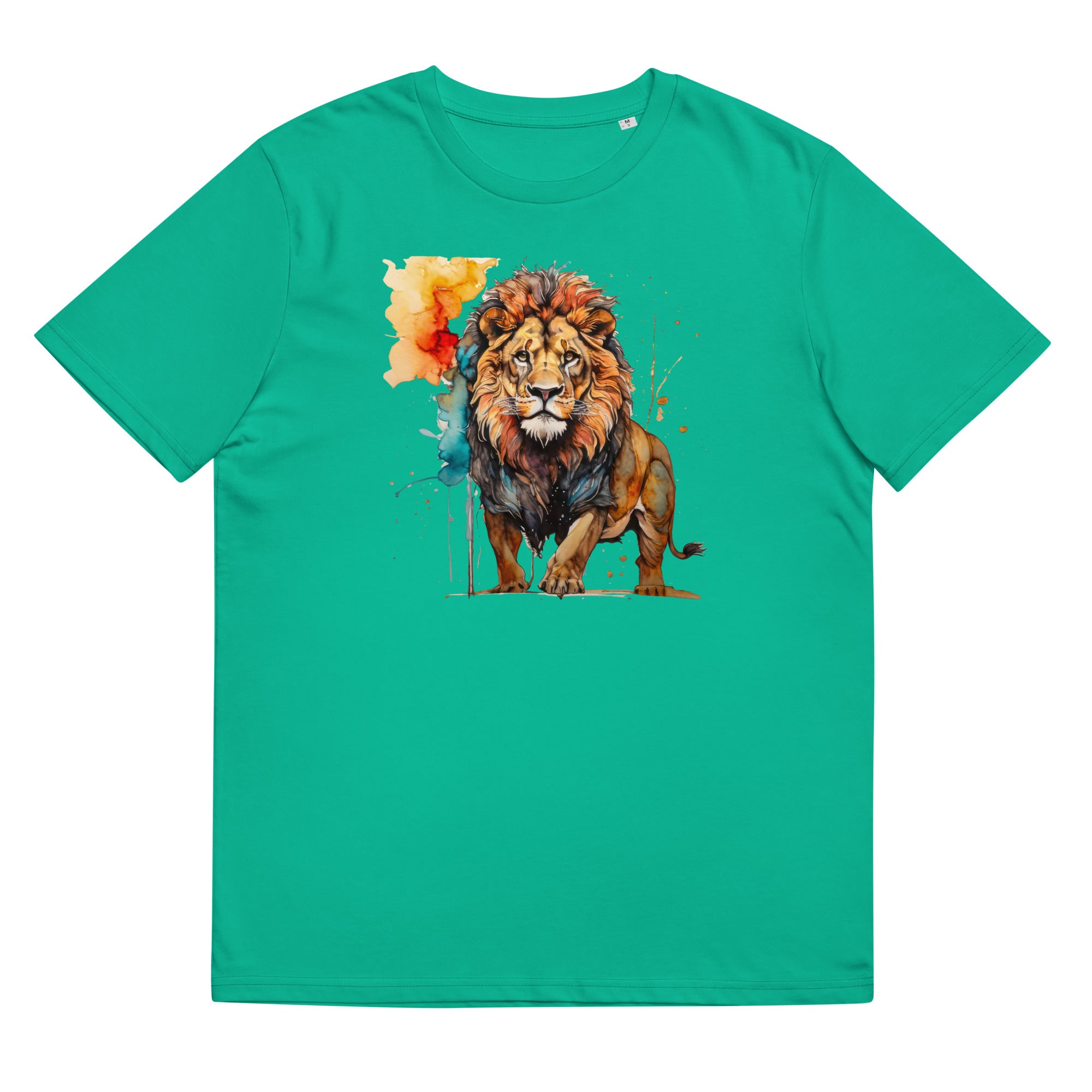 T-Shirt - Frontprint - Lion watercolor