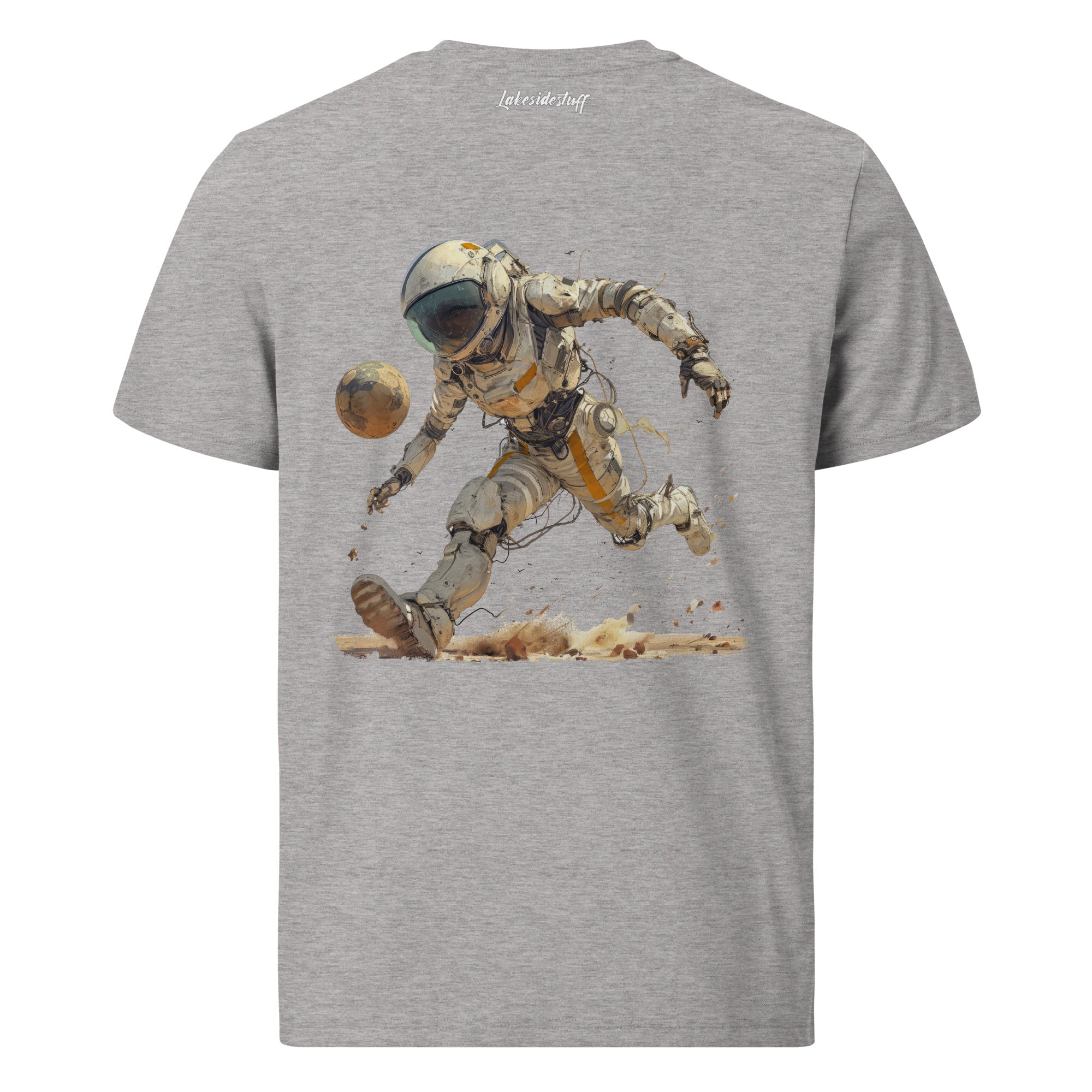 T-Shirt - Backprint - Football on the moon