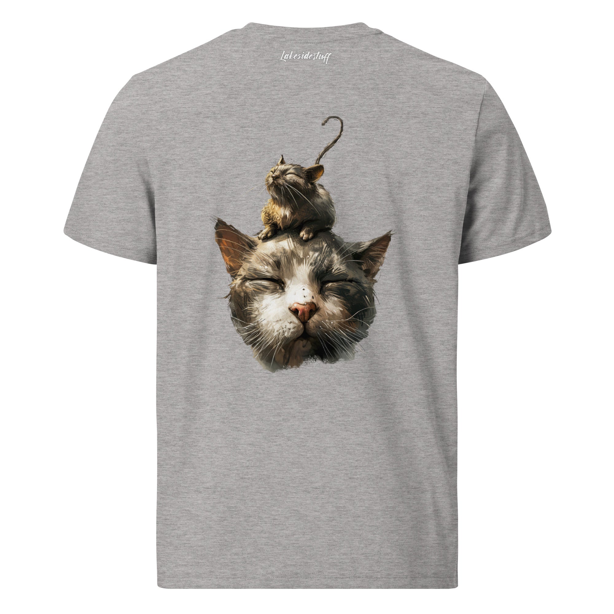 T-Shirt - Backprint - Mouse on Cat