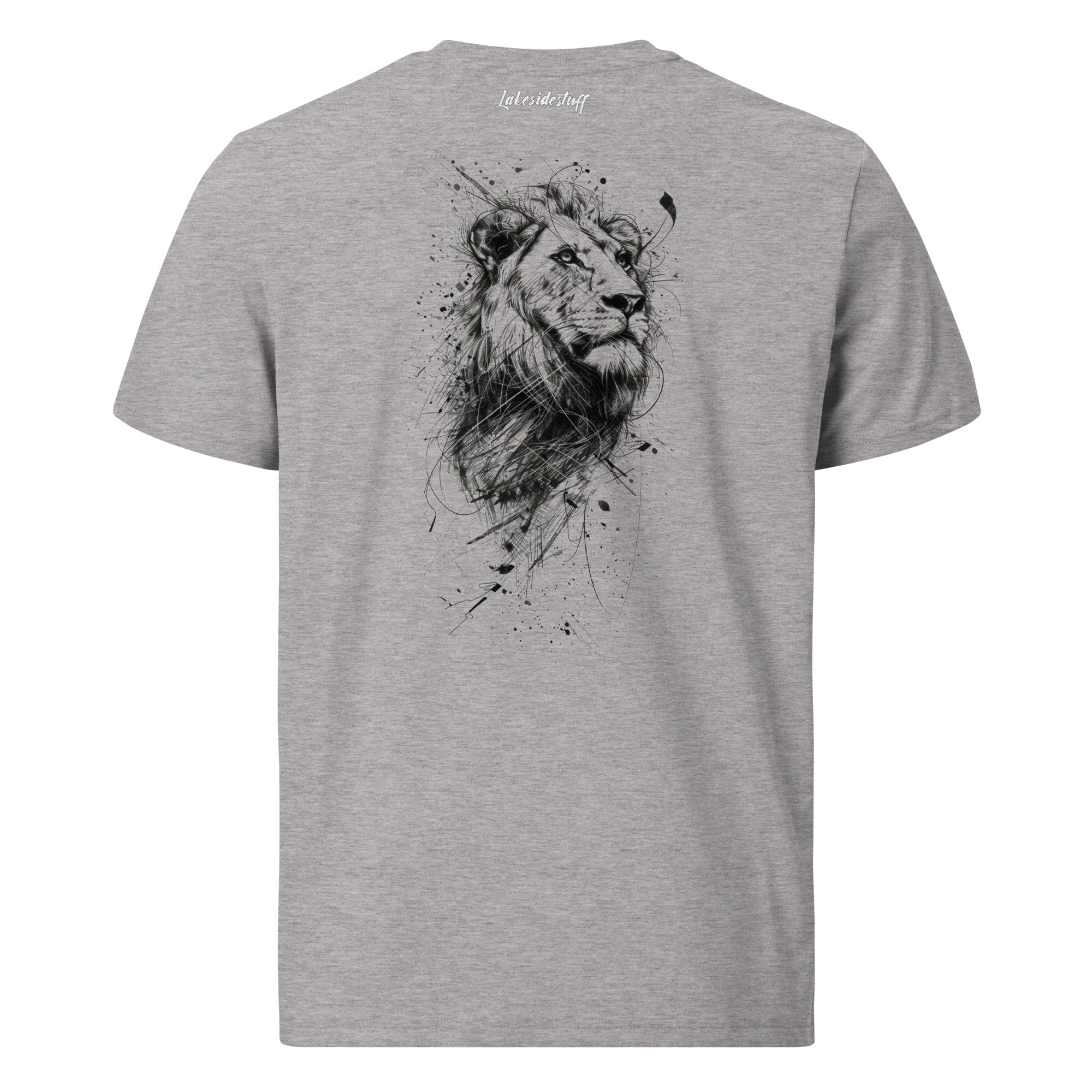 T-Shirt - Backprint - Lion Line Art