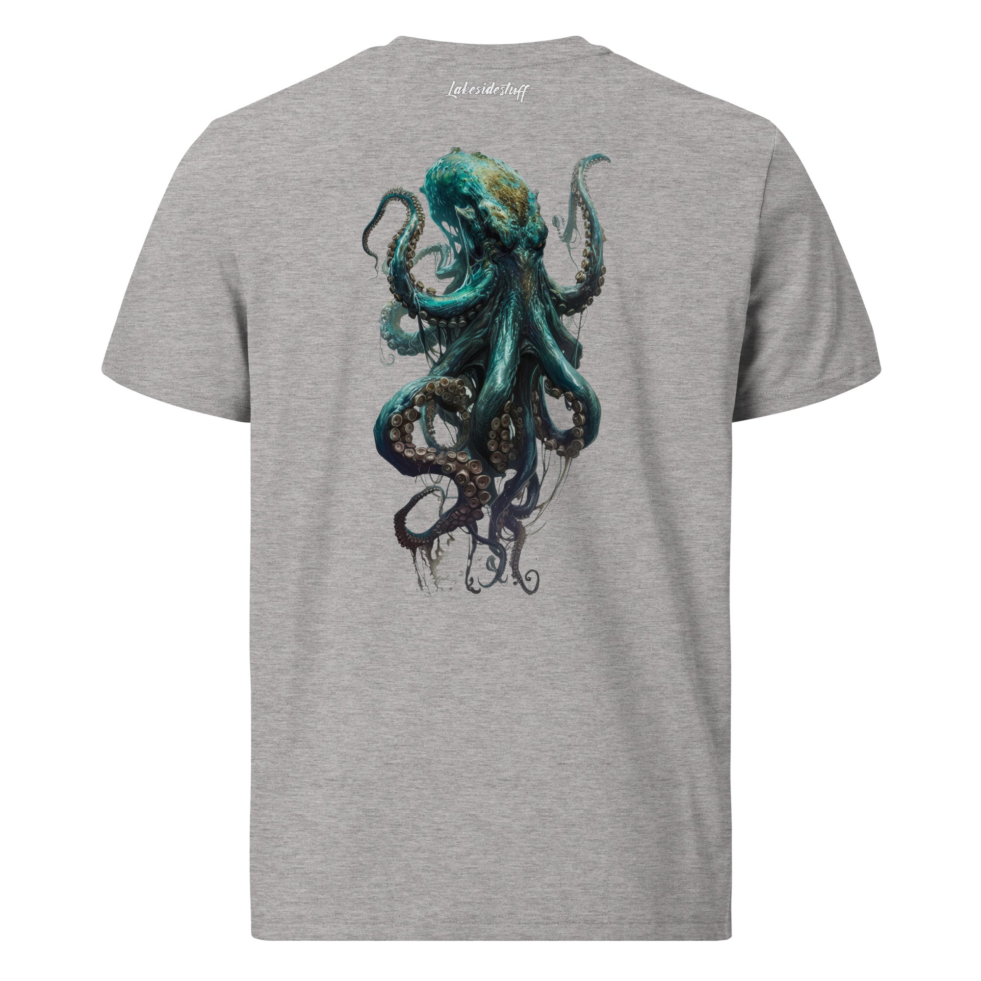 T-Shirt - Backprint - Blue Kraken