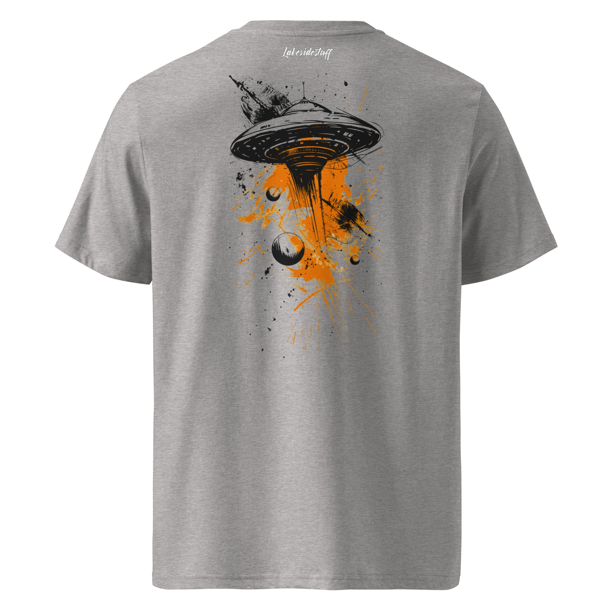 T-Shirt - Backprint - Ufo orange