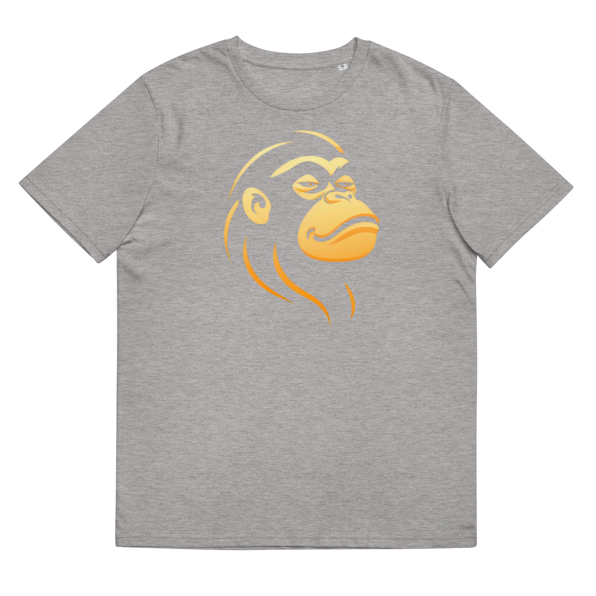 T-Shirt - Frontprint - Goldener Affenkopf