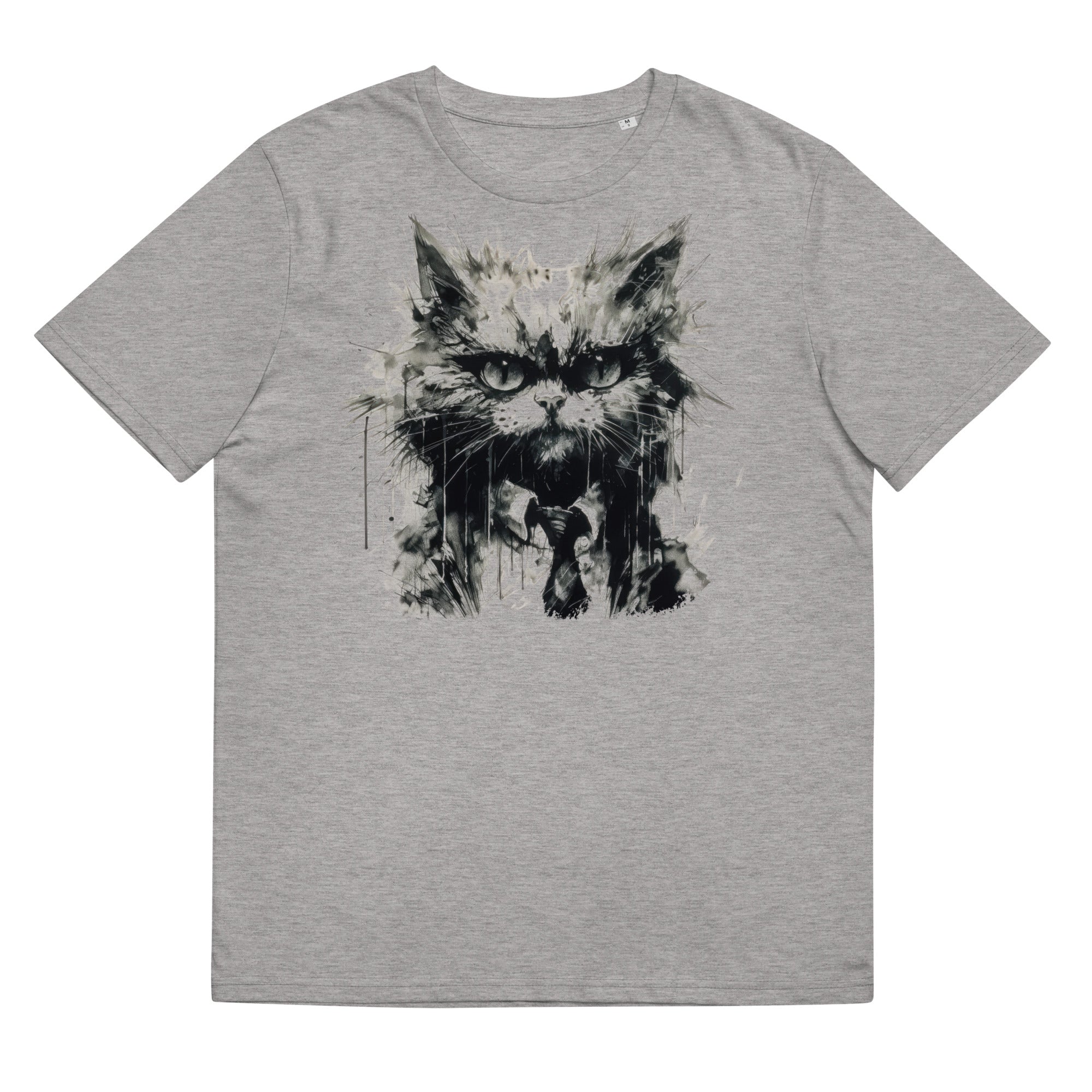 T-Shirt - Frontprint - Mürrische Katze