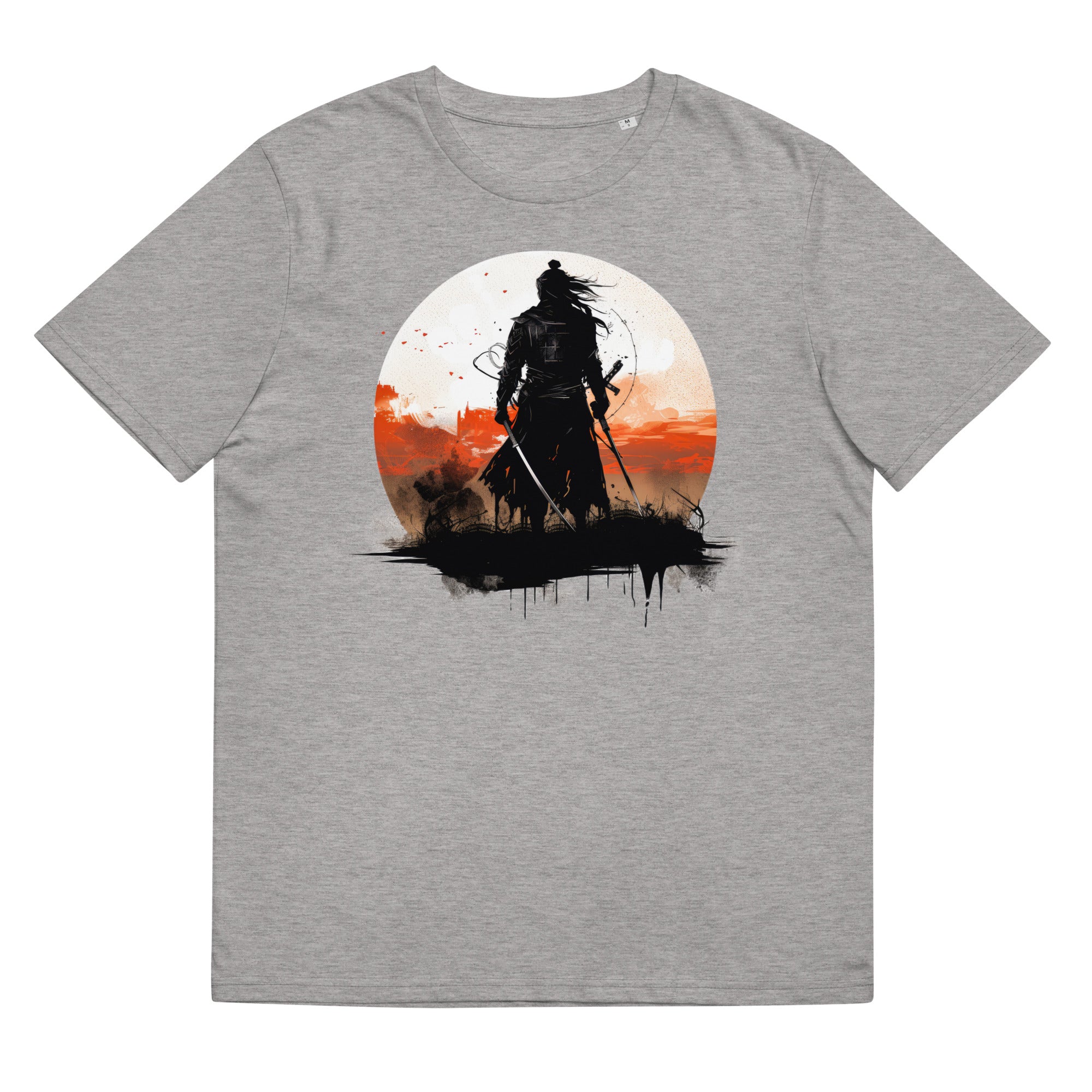 T-Shirt - Frontprint - Samurai Sonnenuntergang