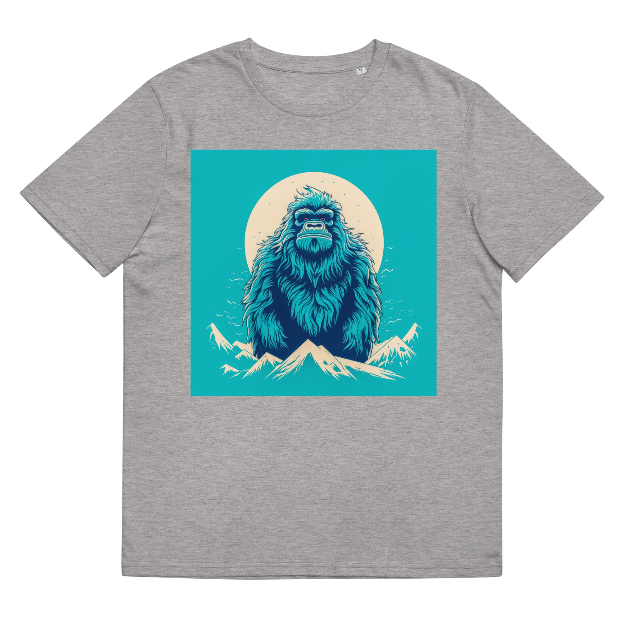 T-Shirt - Frontprint - Blauer Yeti