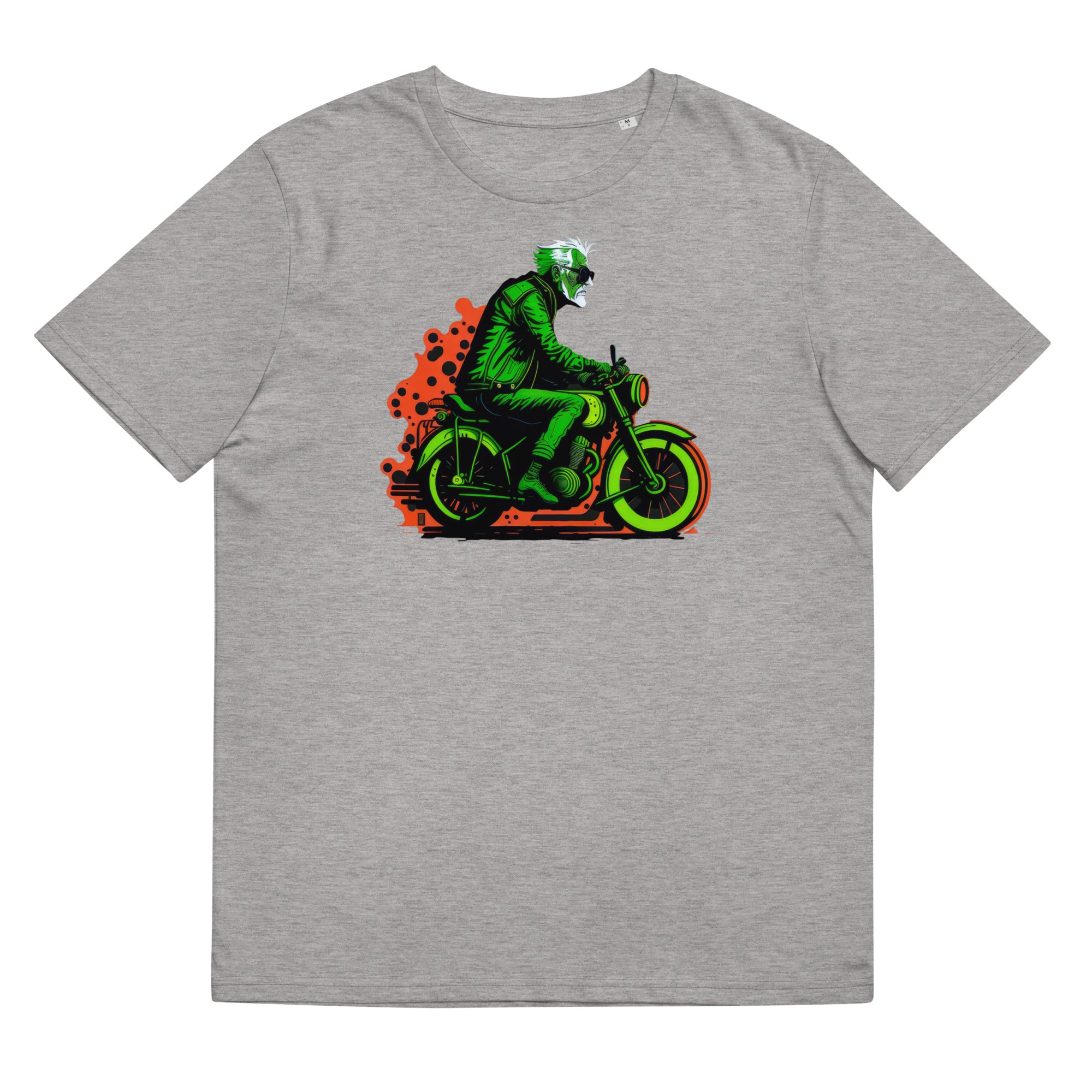 T-Shirt - Frontprint - Opa auf Motorrad