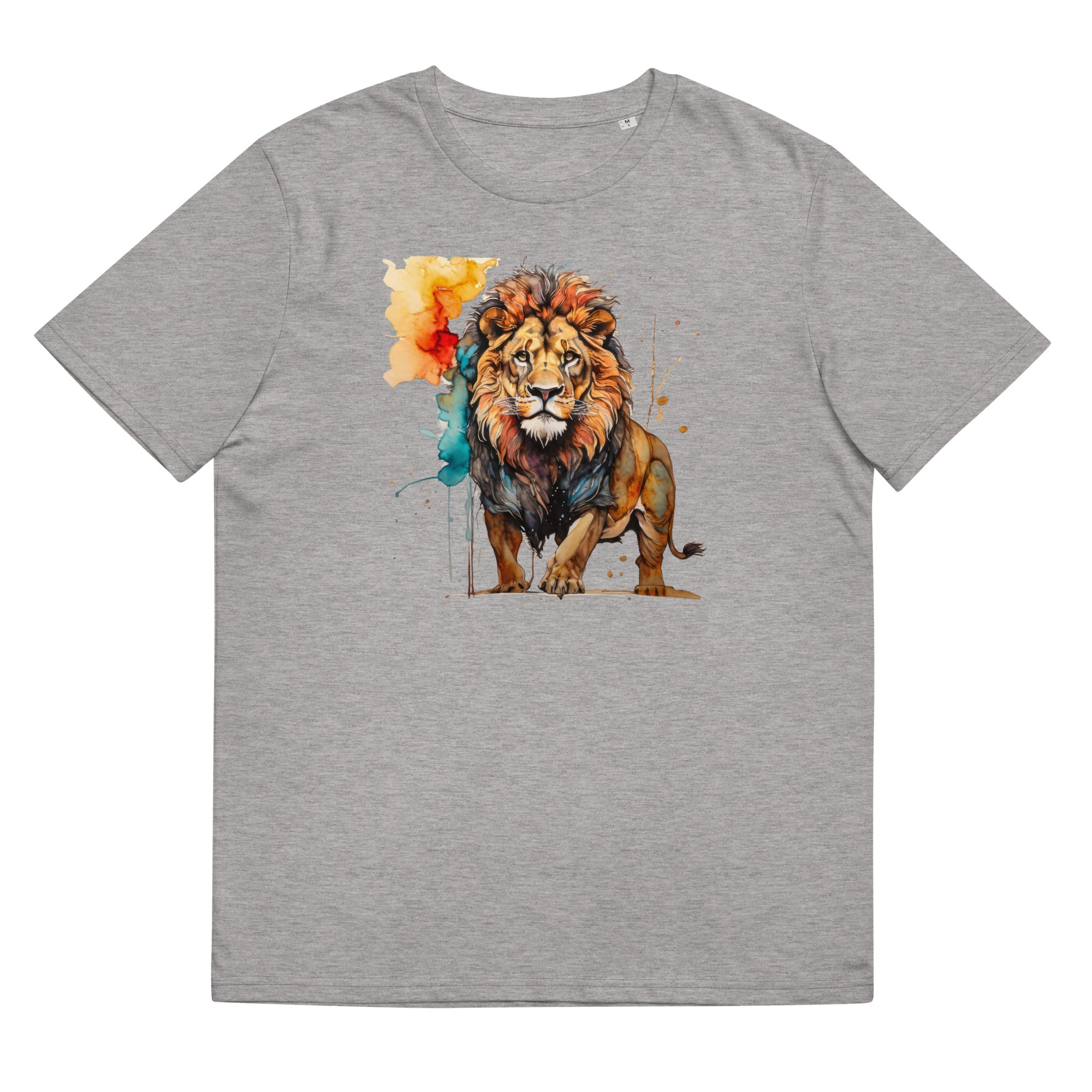 T-Shirt - Frontprint - Lion watercolor