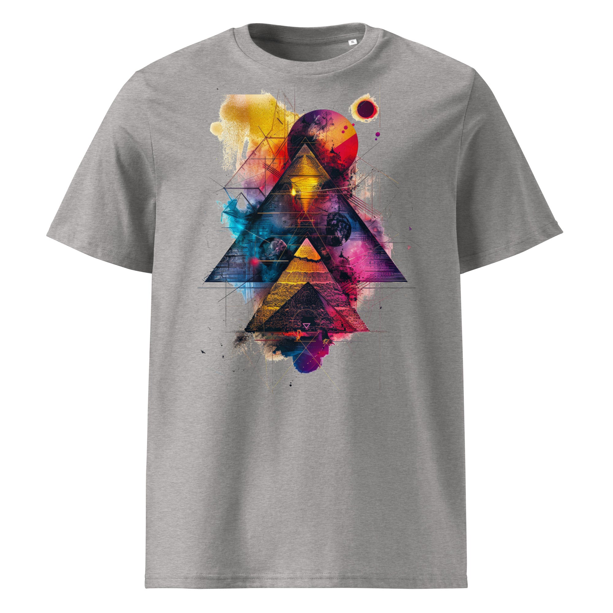 T-Shirt - Frontprint - Pyramides in Color