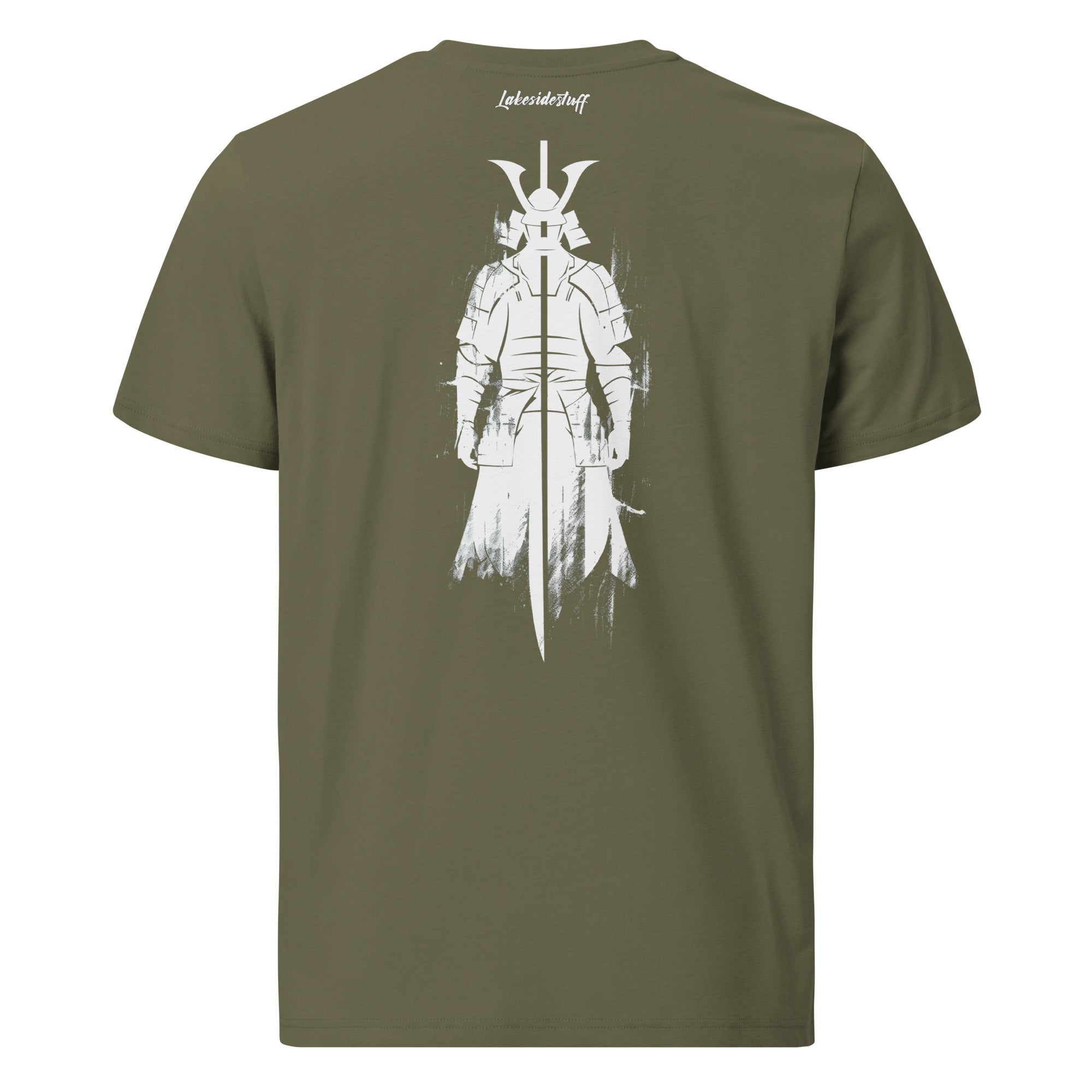 T-Shirt - Backprint - White Samurai