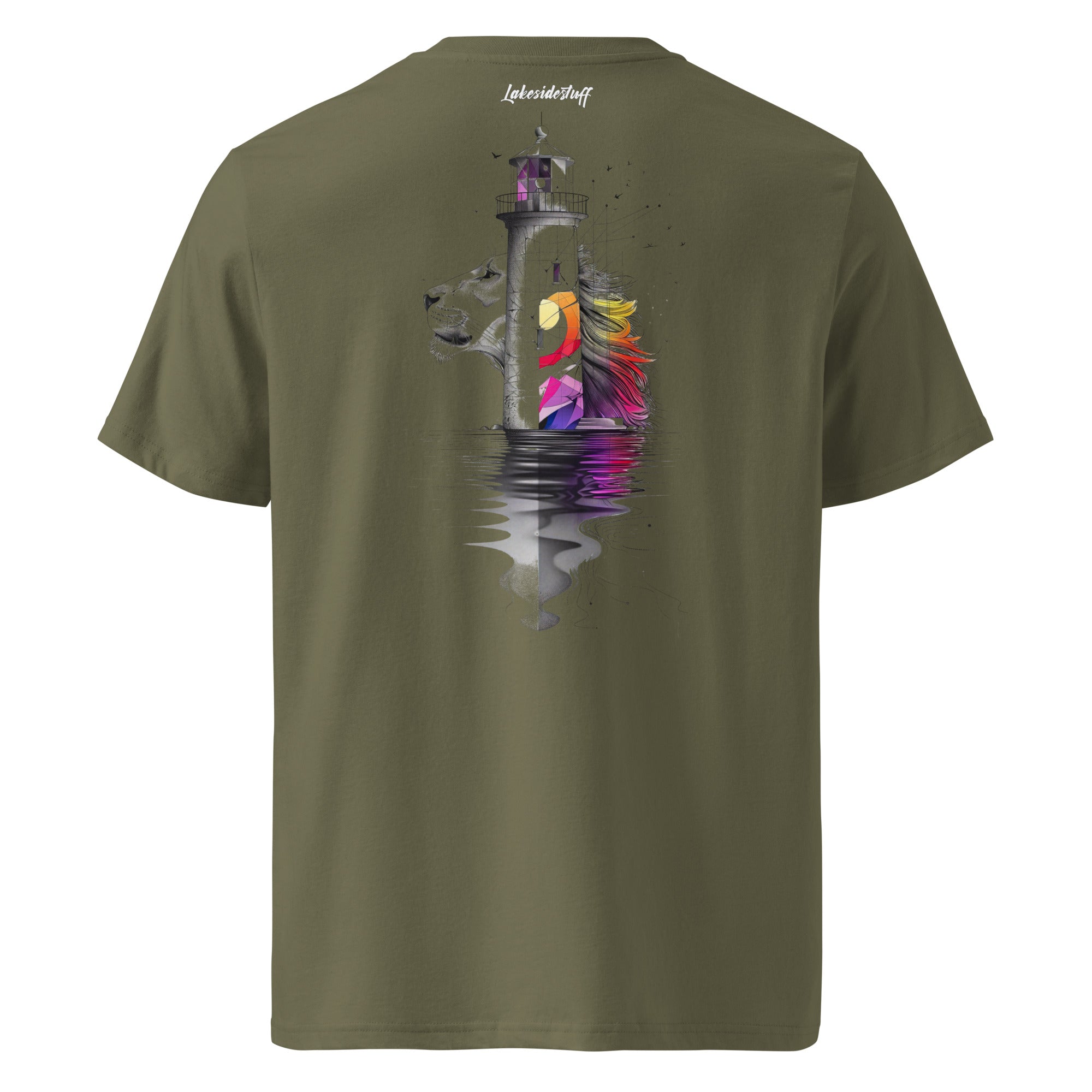 T-Shirt - Backprint - Lighthouse and Lion