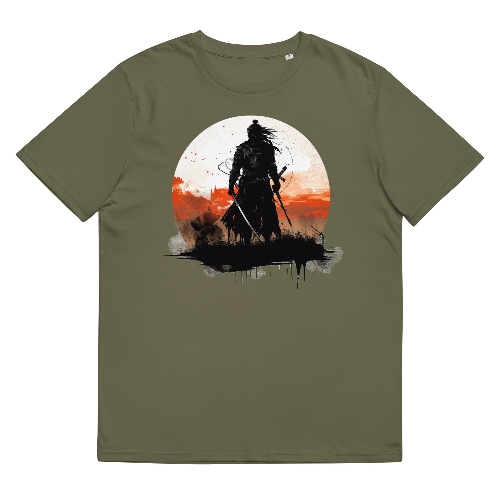 T-Shirt - Frontprint - Samurai Sonnenuntergang