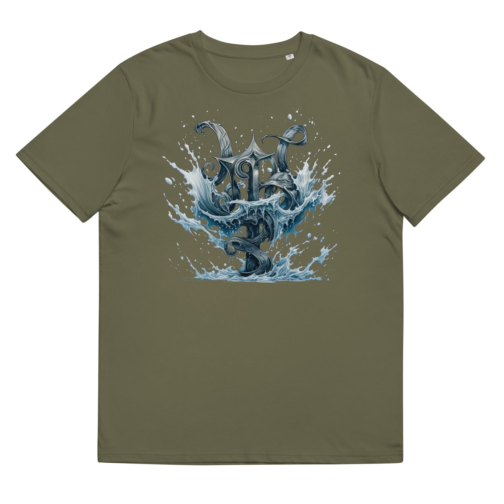 T-Shirt - Frontprint - Wikinger Rune mit Wasser