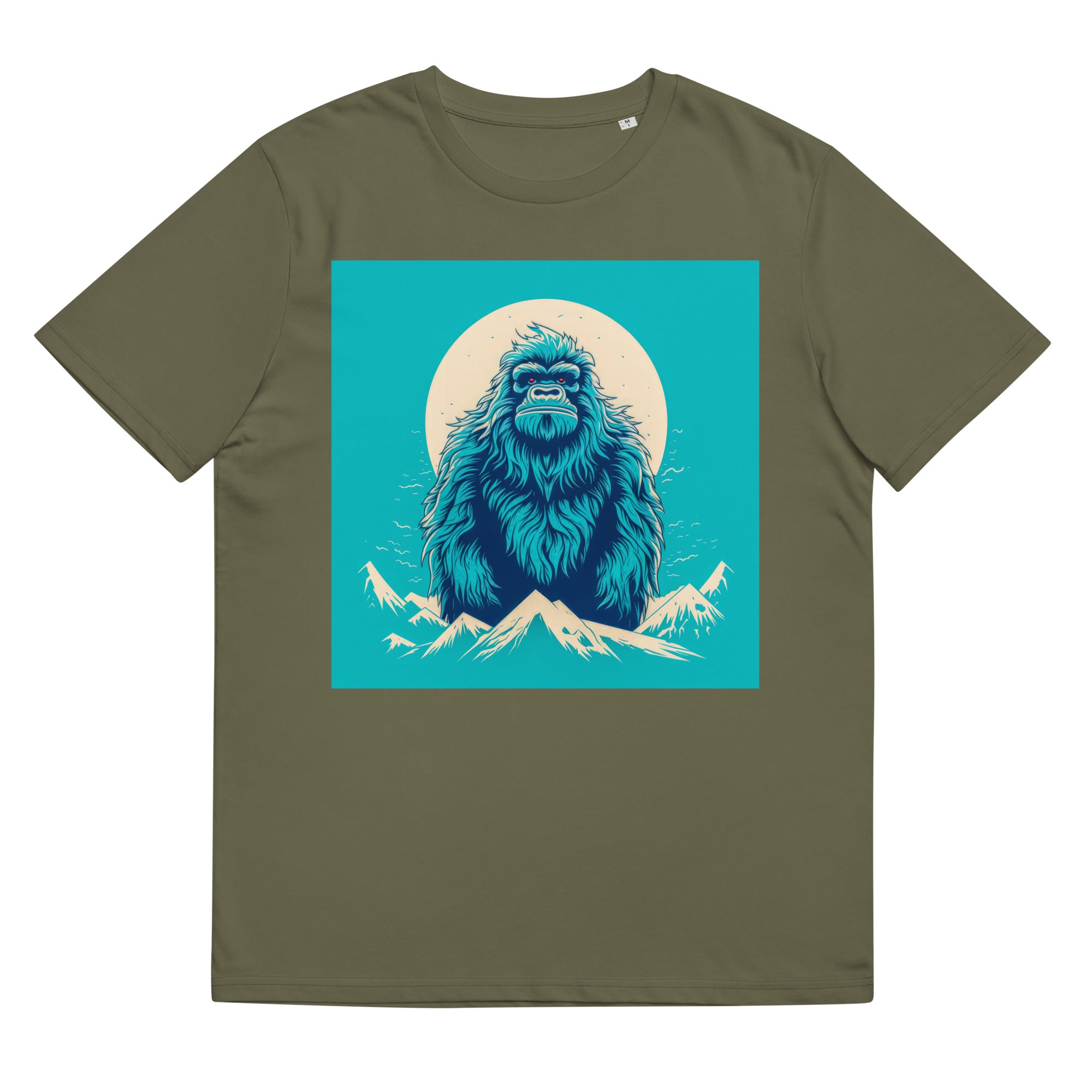 T-Shirt - Frontprint - Blauer Yeti