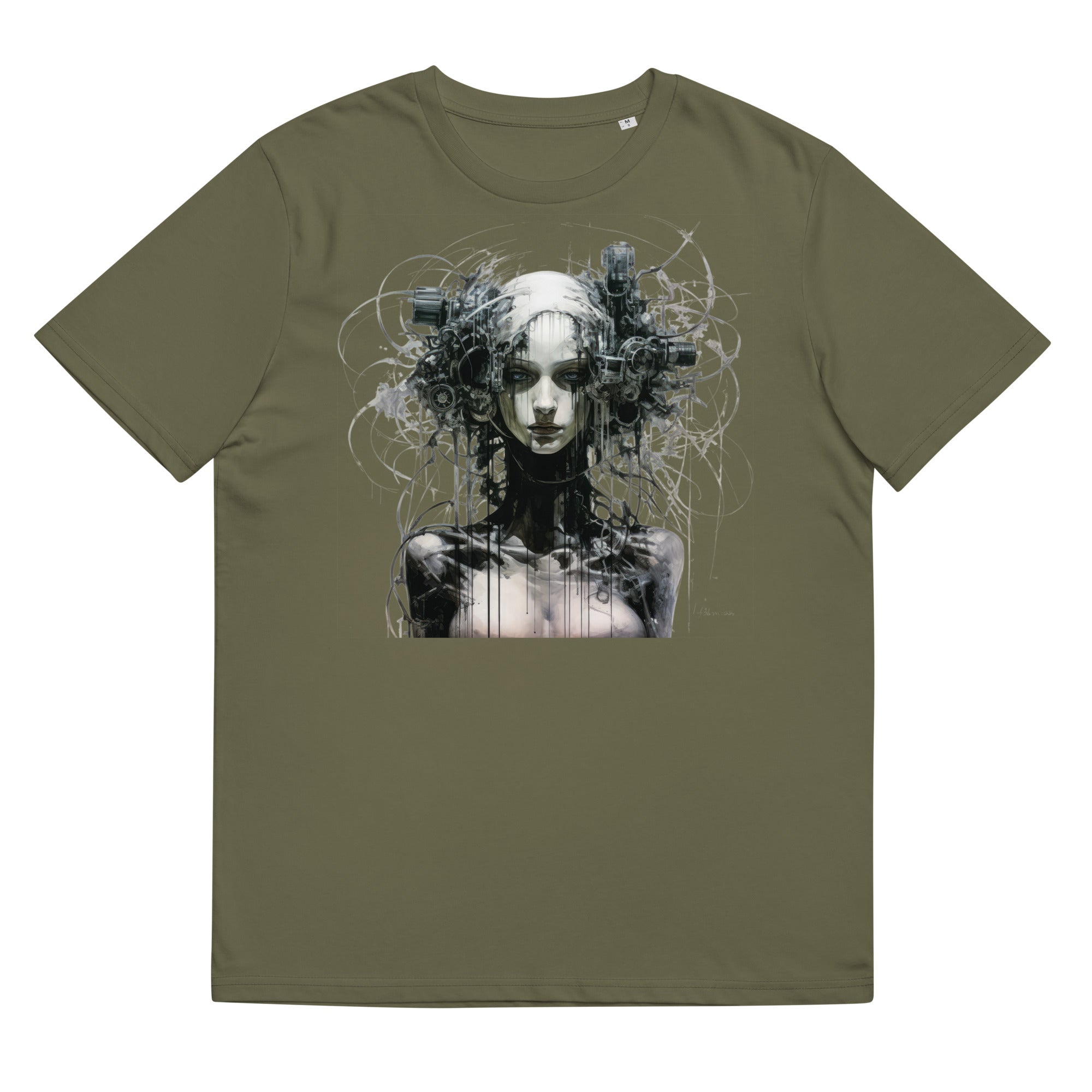 T-shirt - front print - cyberpunk woman