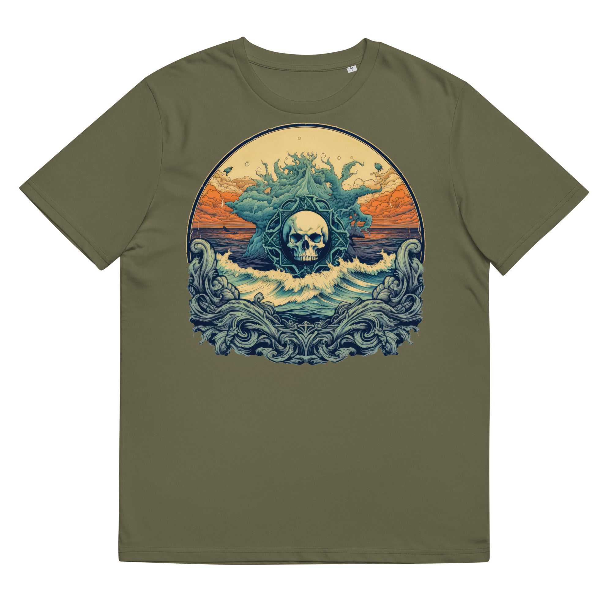 T-shirt - front print - Ocean Skull Emblem