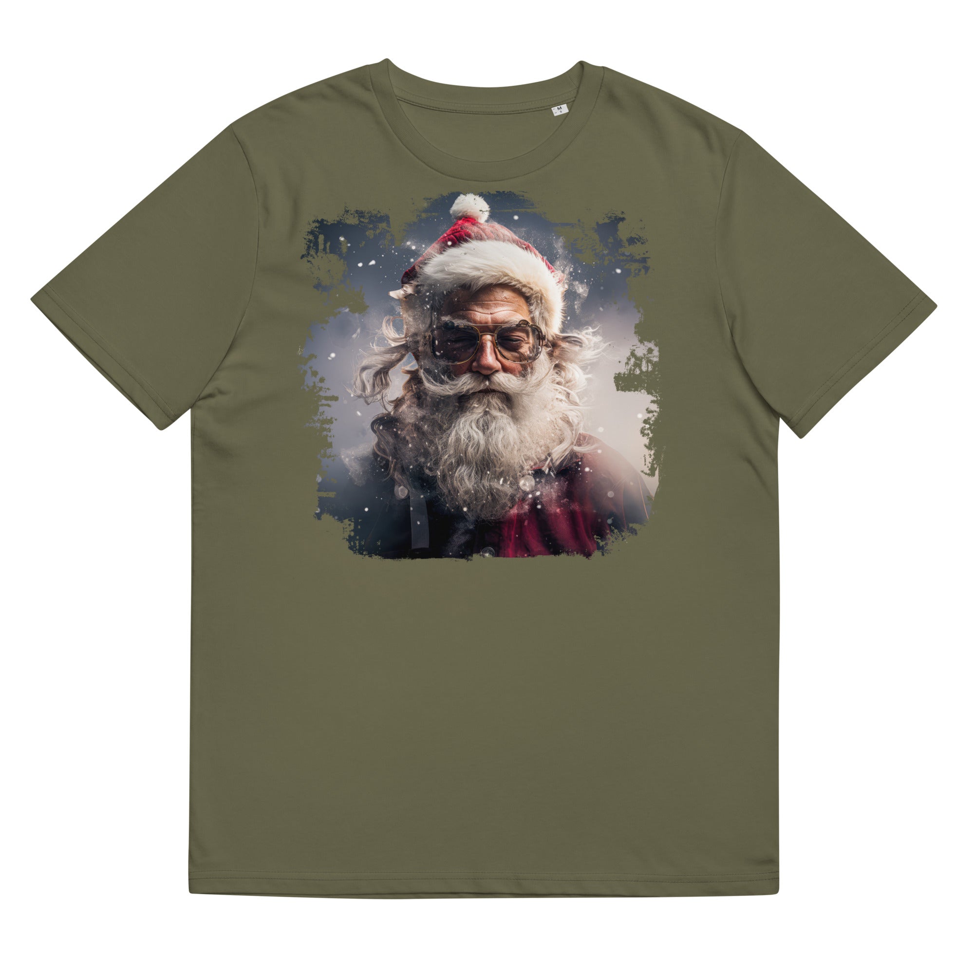 T-Shirt - Frontprint - Santa Clause stays cool