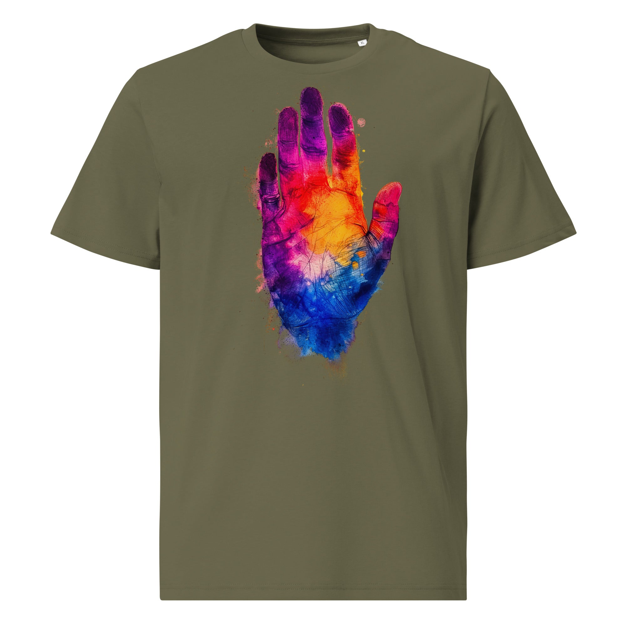 T-Shirt - Frontprint - Bunte Hand