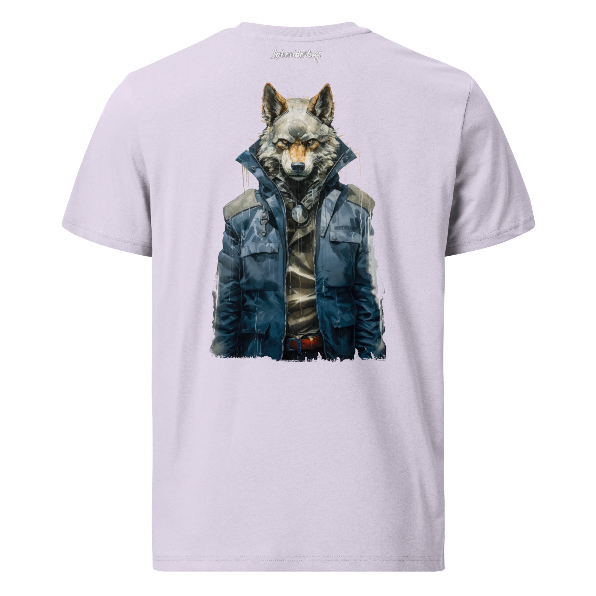 T-Shirt - Backprint - Wolf in jacket