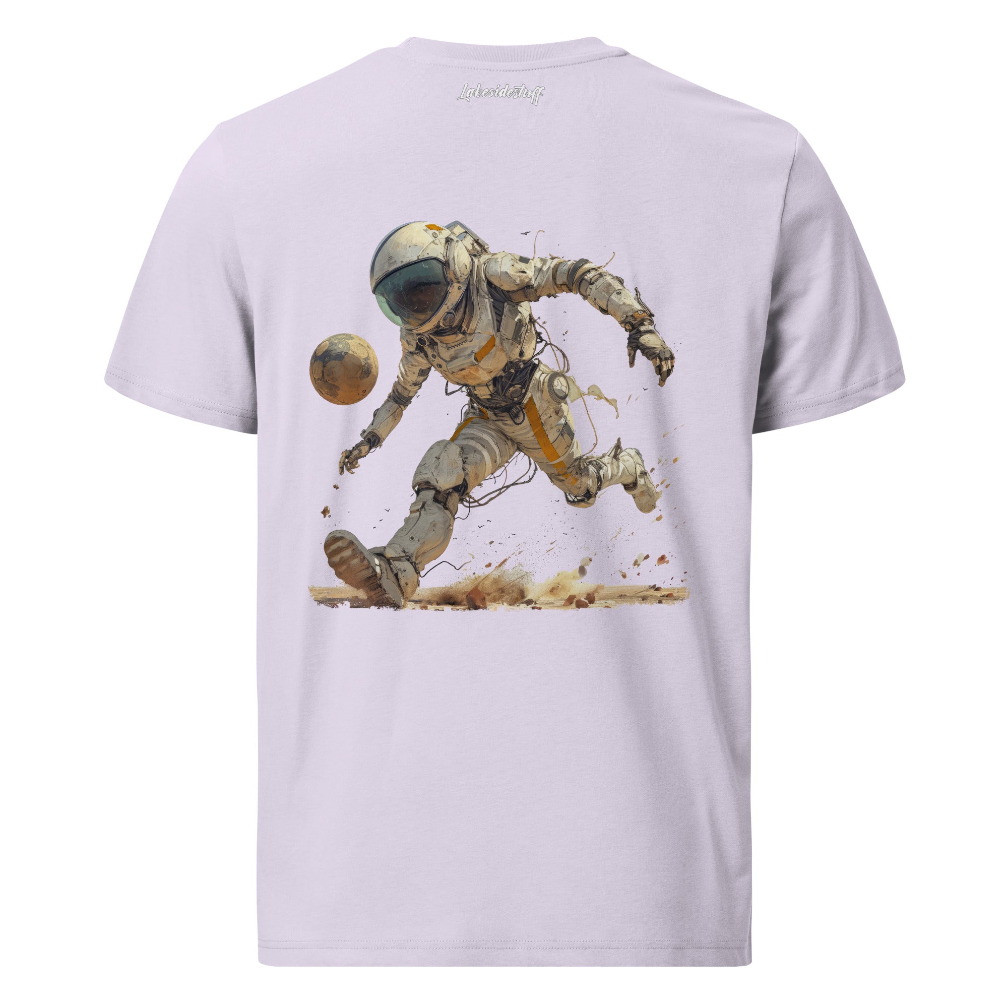 T-Shirt - Backprint - Football on the moon