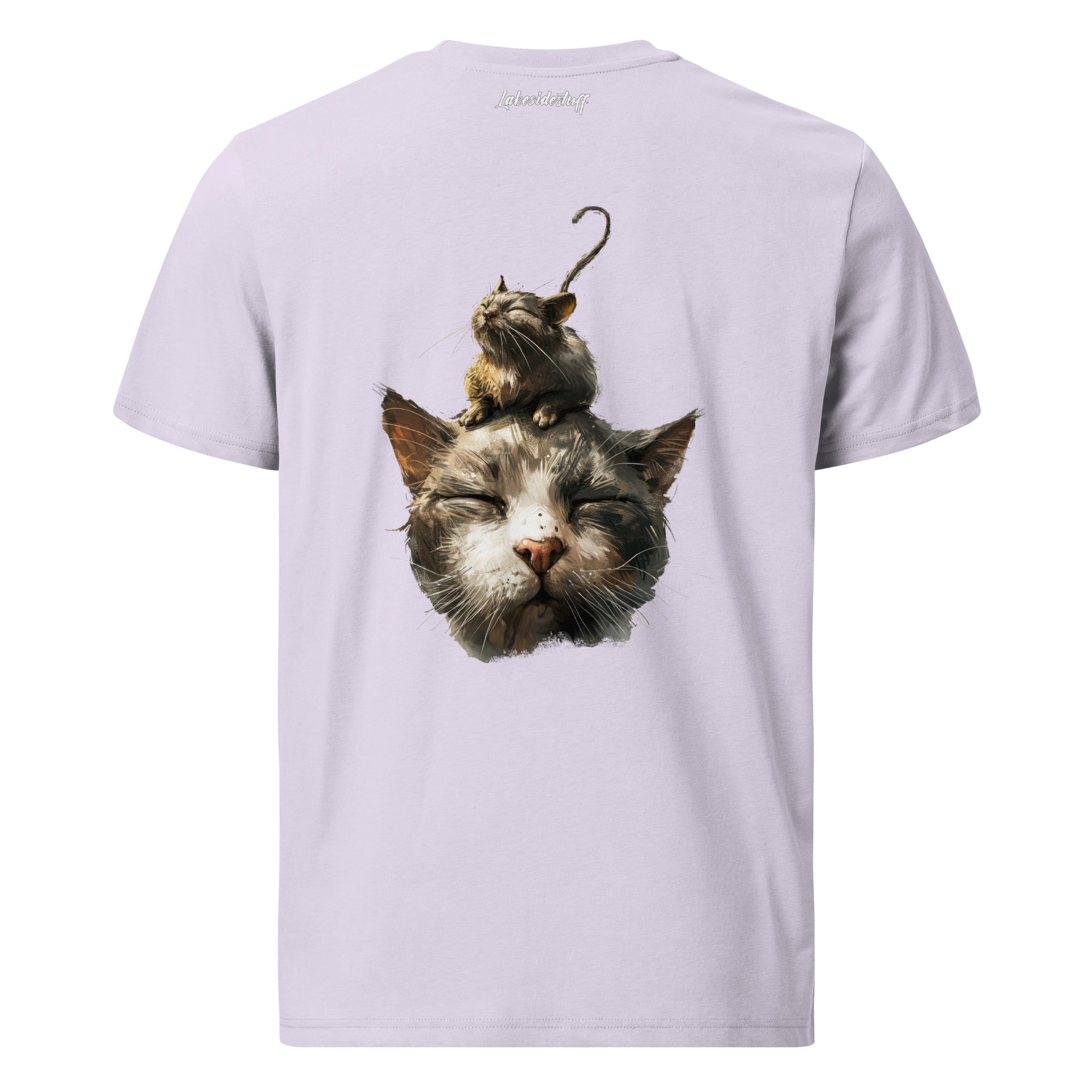 T-Shirt - Backprint - Mouse on Cat