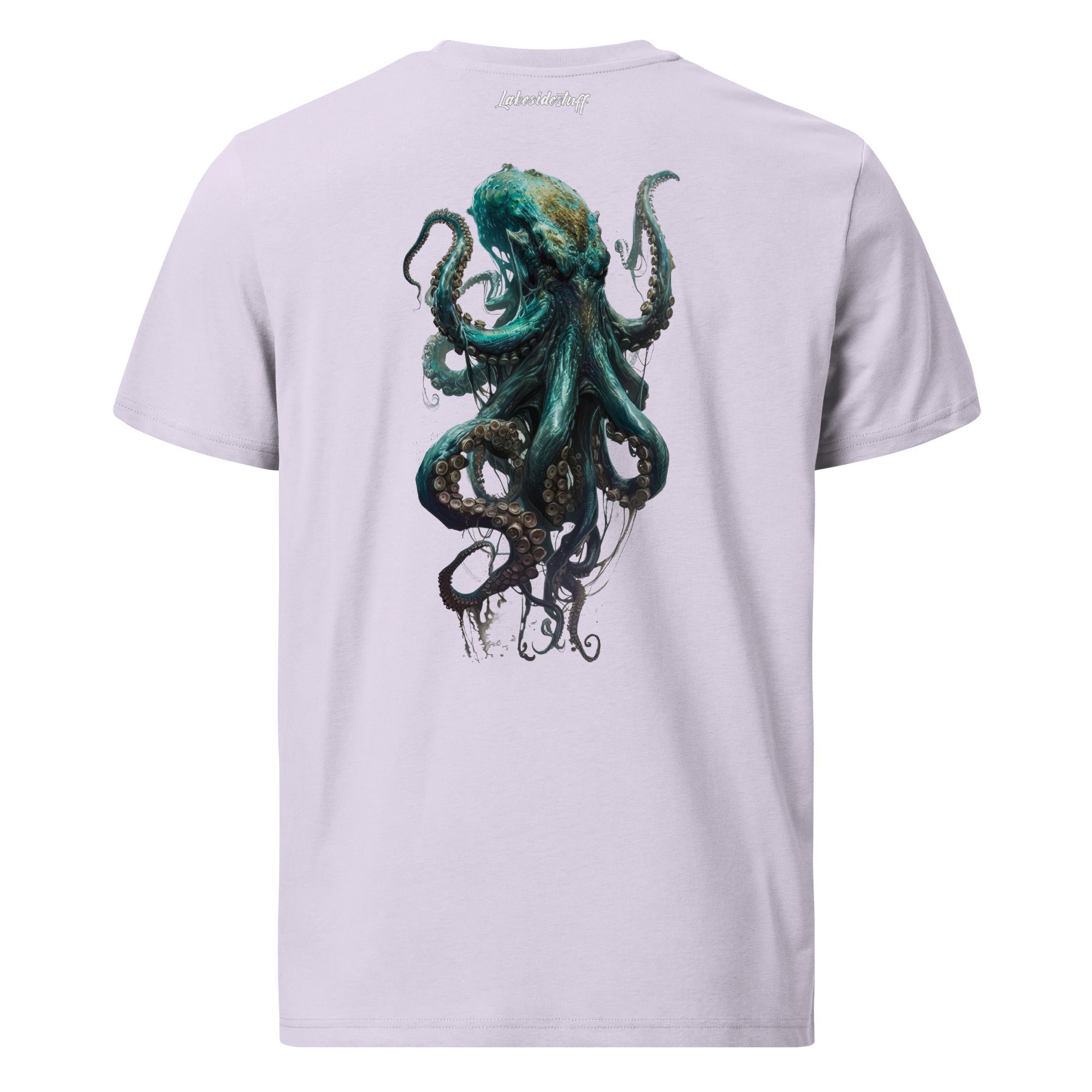 T-Shirt - Backprint - Blue Kraken