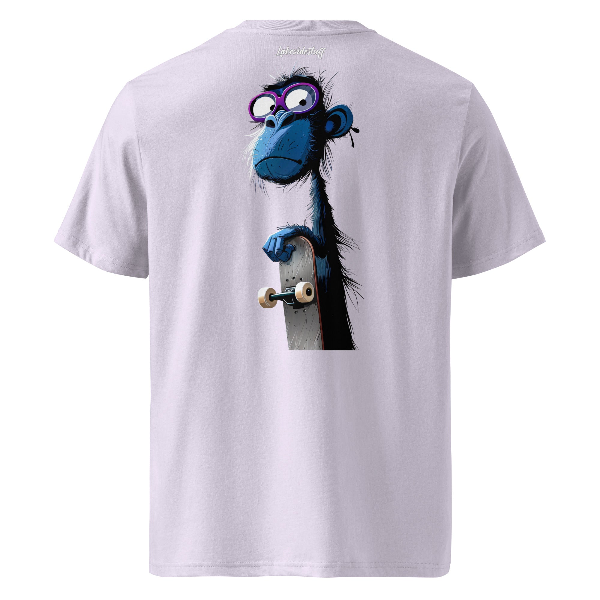 T-shirt - Backprint - Blue Monkey