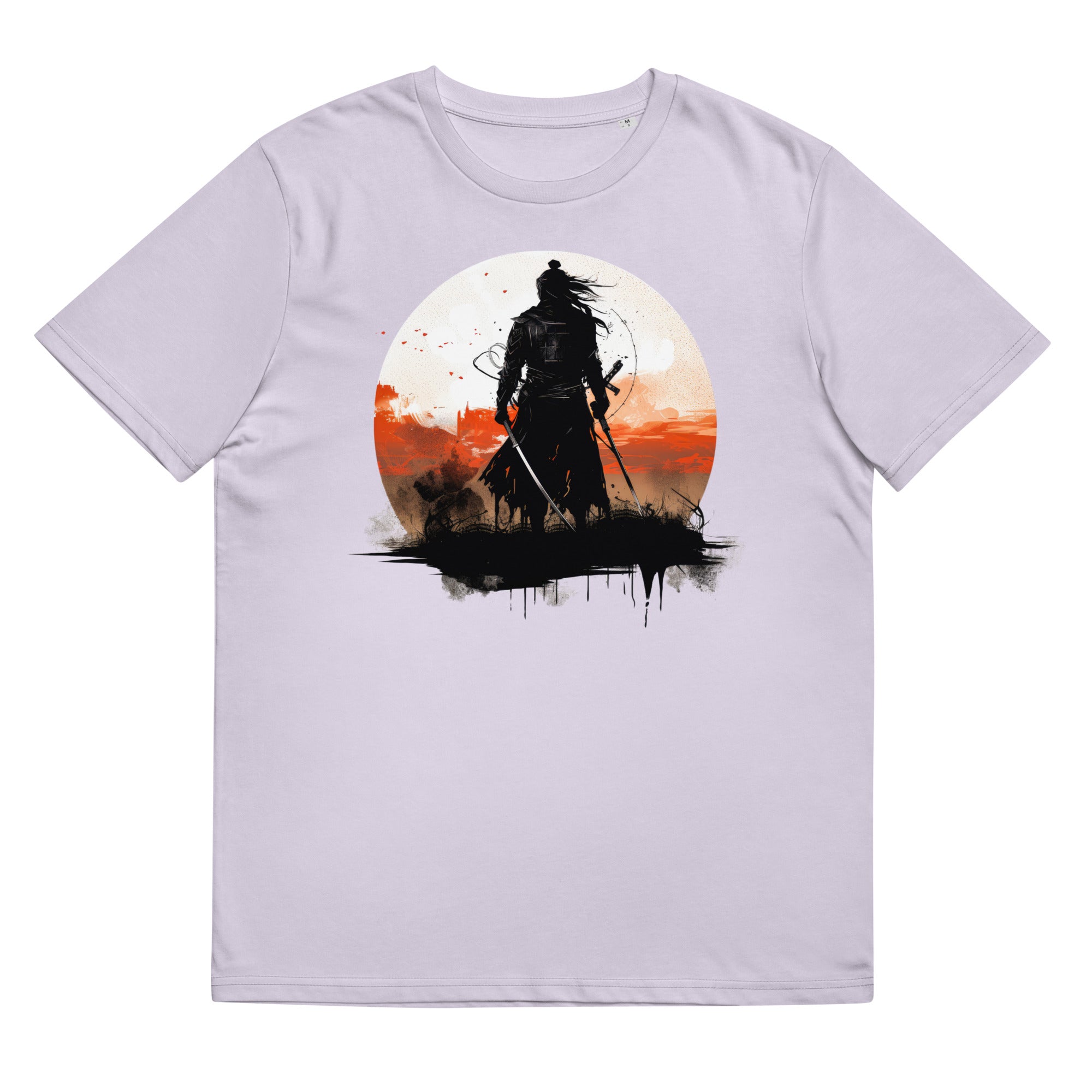 T-Shirt - Frontprint - Samurai Sonnenuntergang