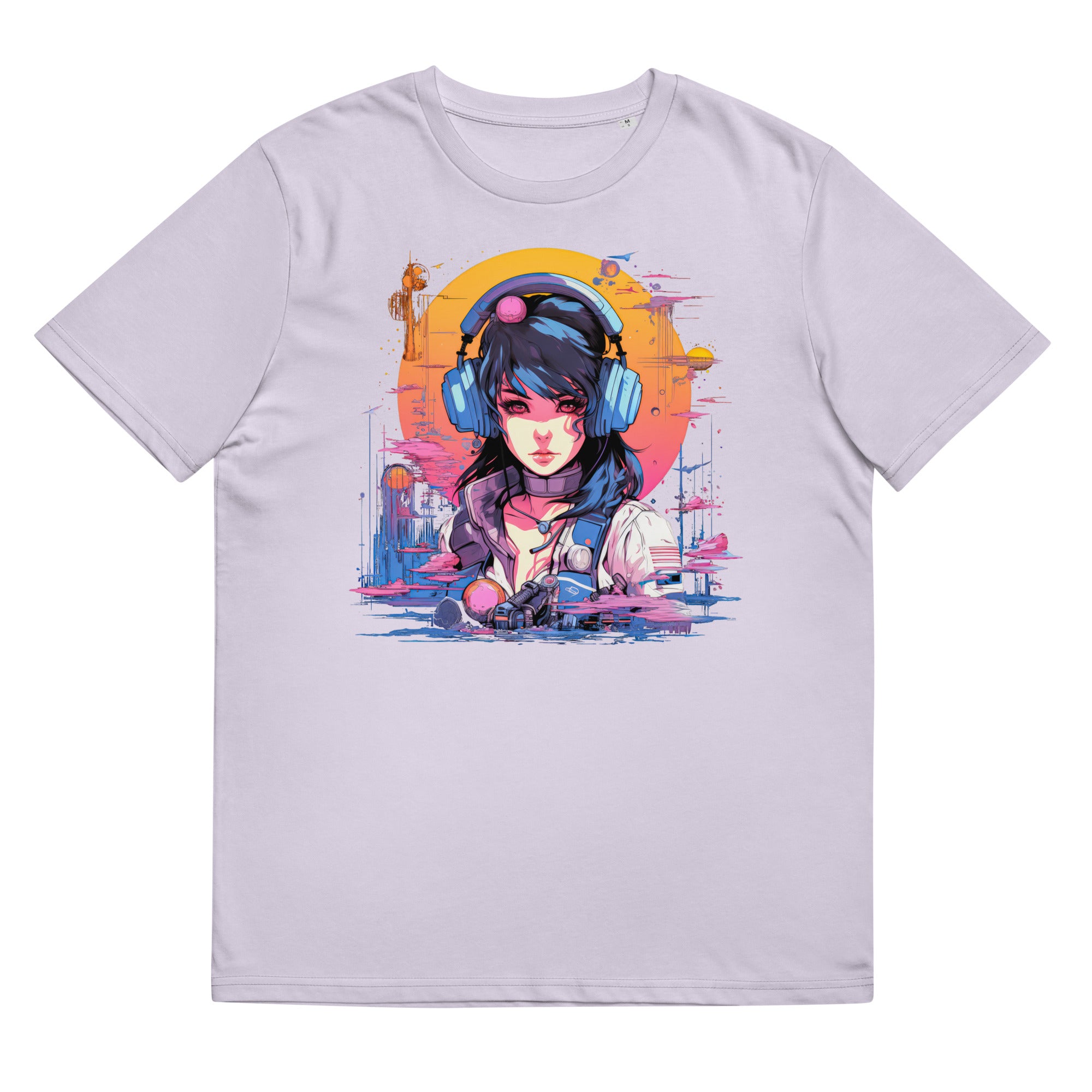 T-Shirt - Frontprint - Retrofuturistische Frau