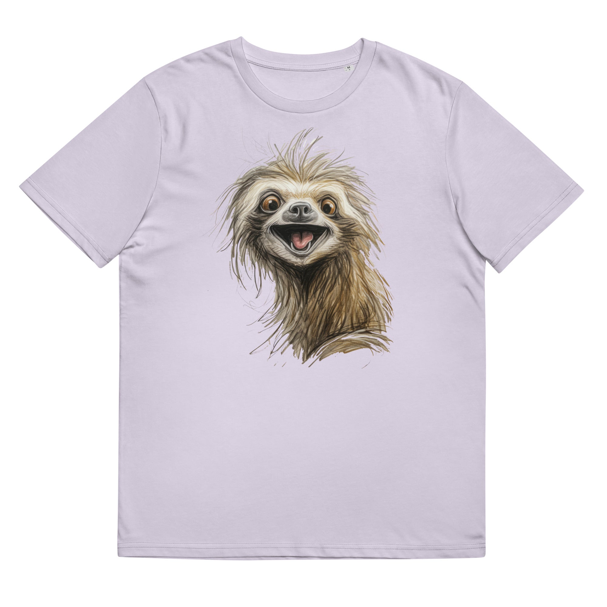 T-Shirt - Frontprint - Sloth Scribble