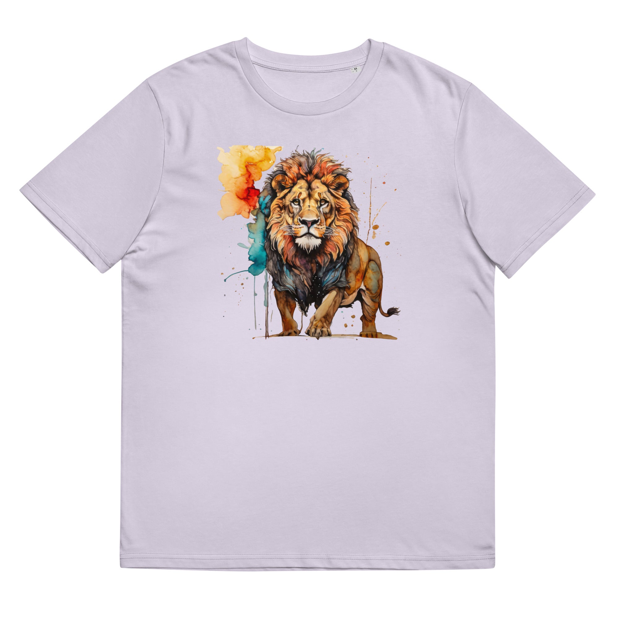 T-Shirt - Frontprint - Lion watercolor