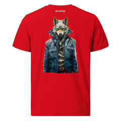 T-Shirt - Backprint - Wolf in jacket