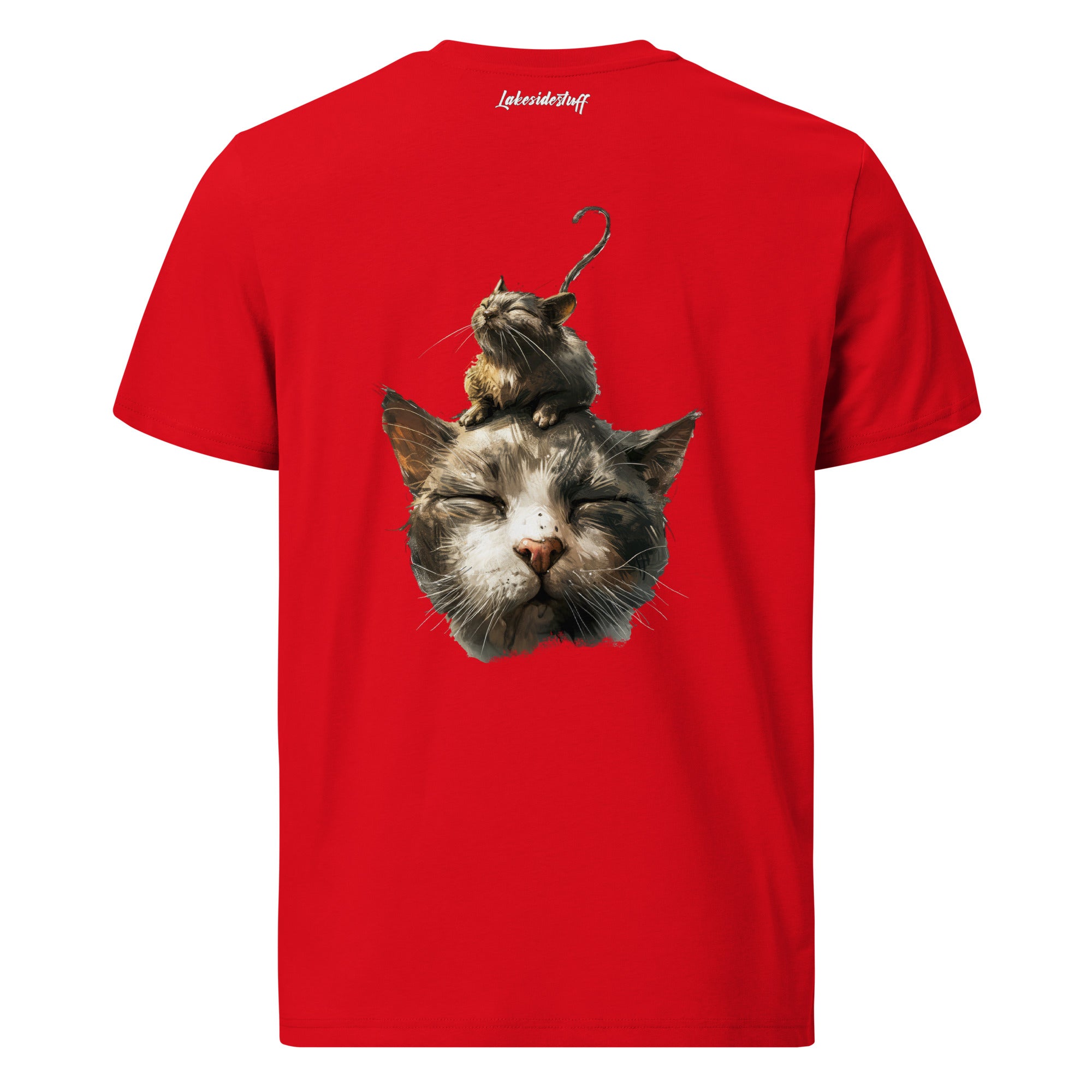 T-Shirt - Backprint - Mouse on Cat