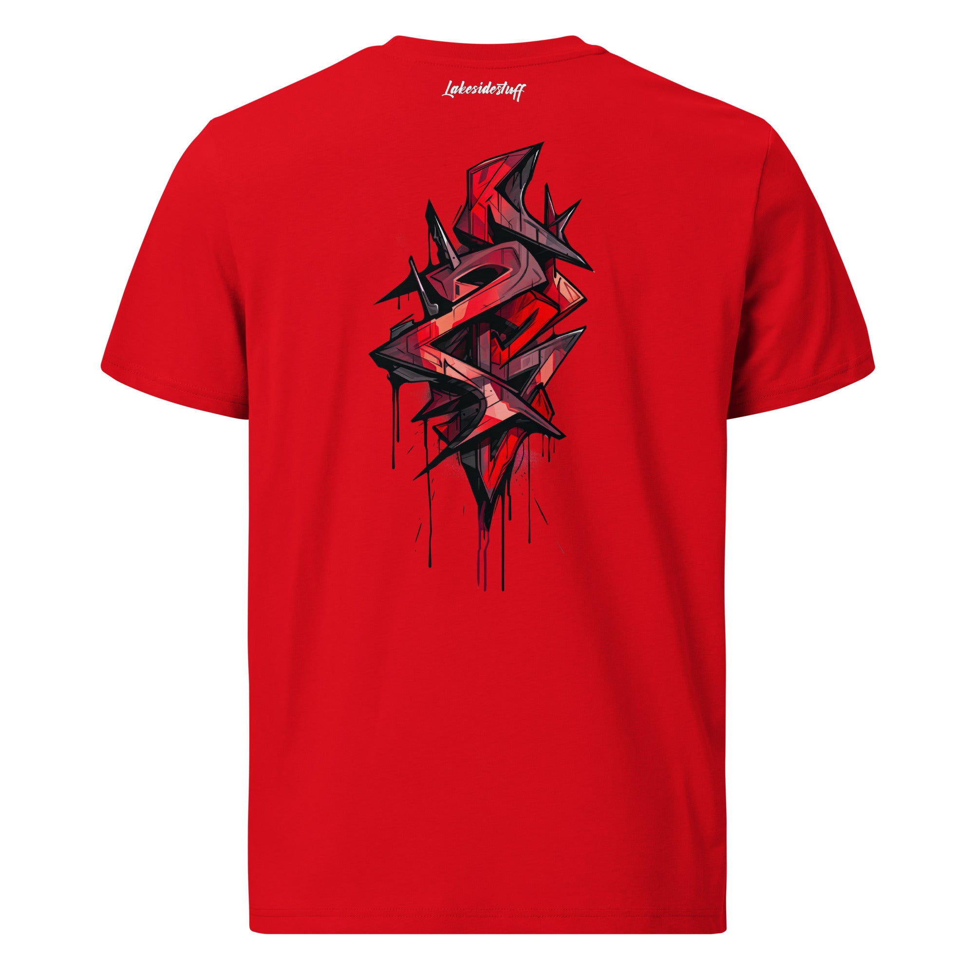 T-Shirt - Backprint - Graffiti red