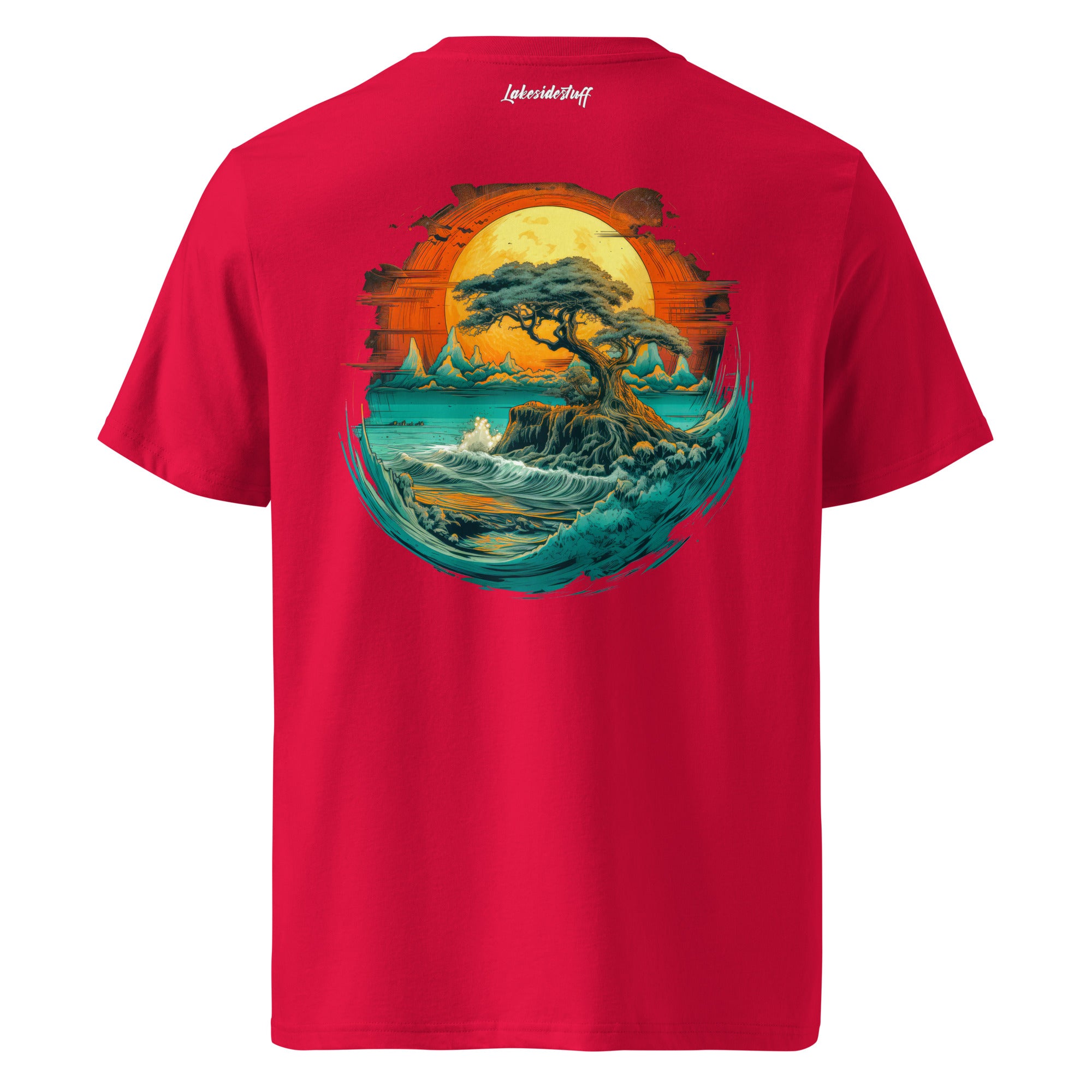 T-Shirt - Backprint - Waves island