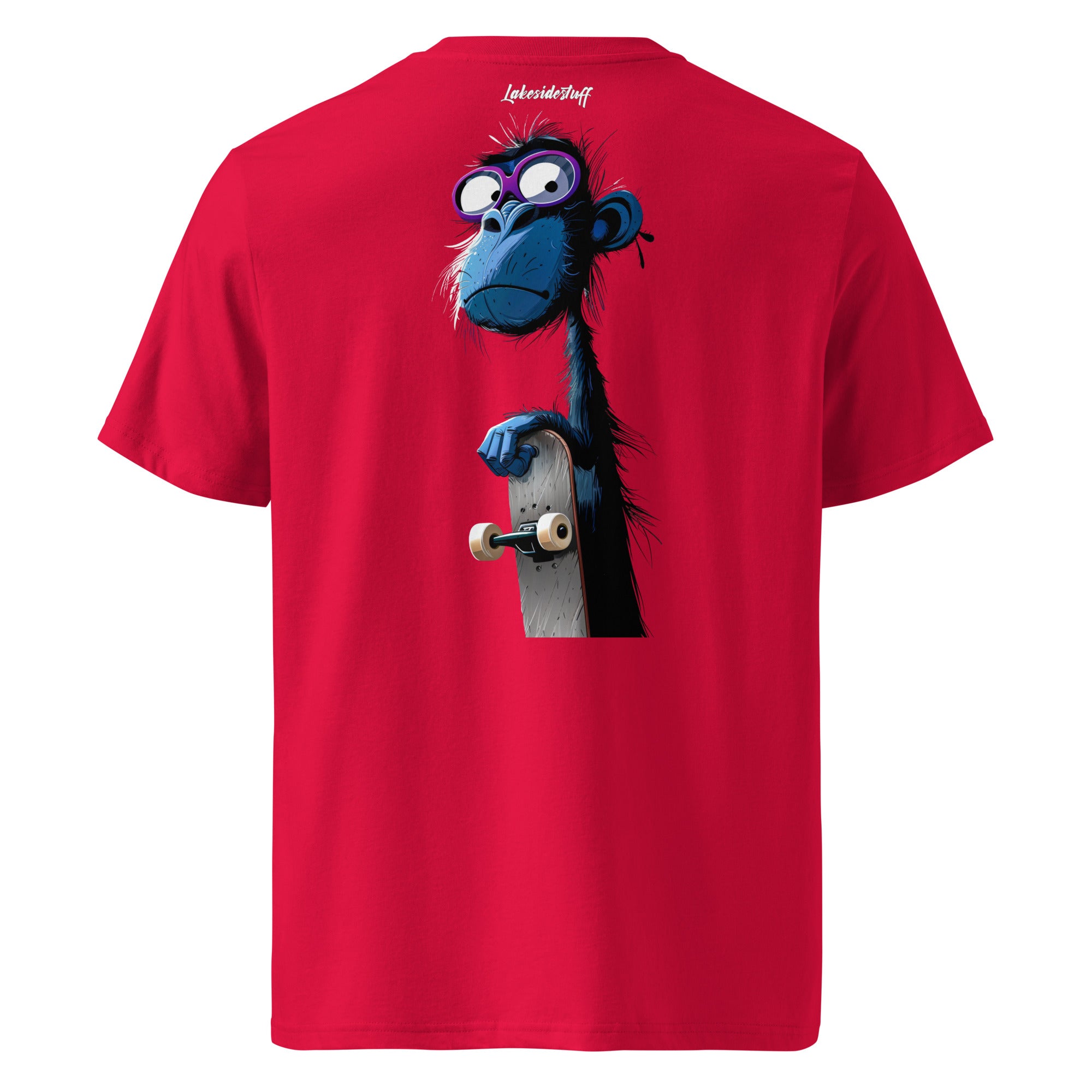 T-shirt - Backprint - Blue Monkey