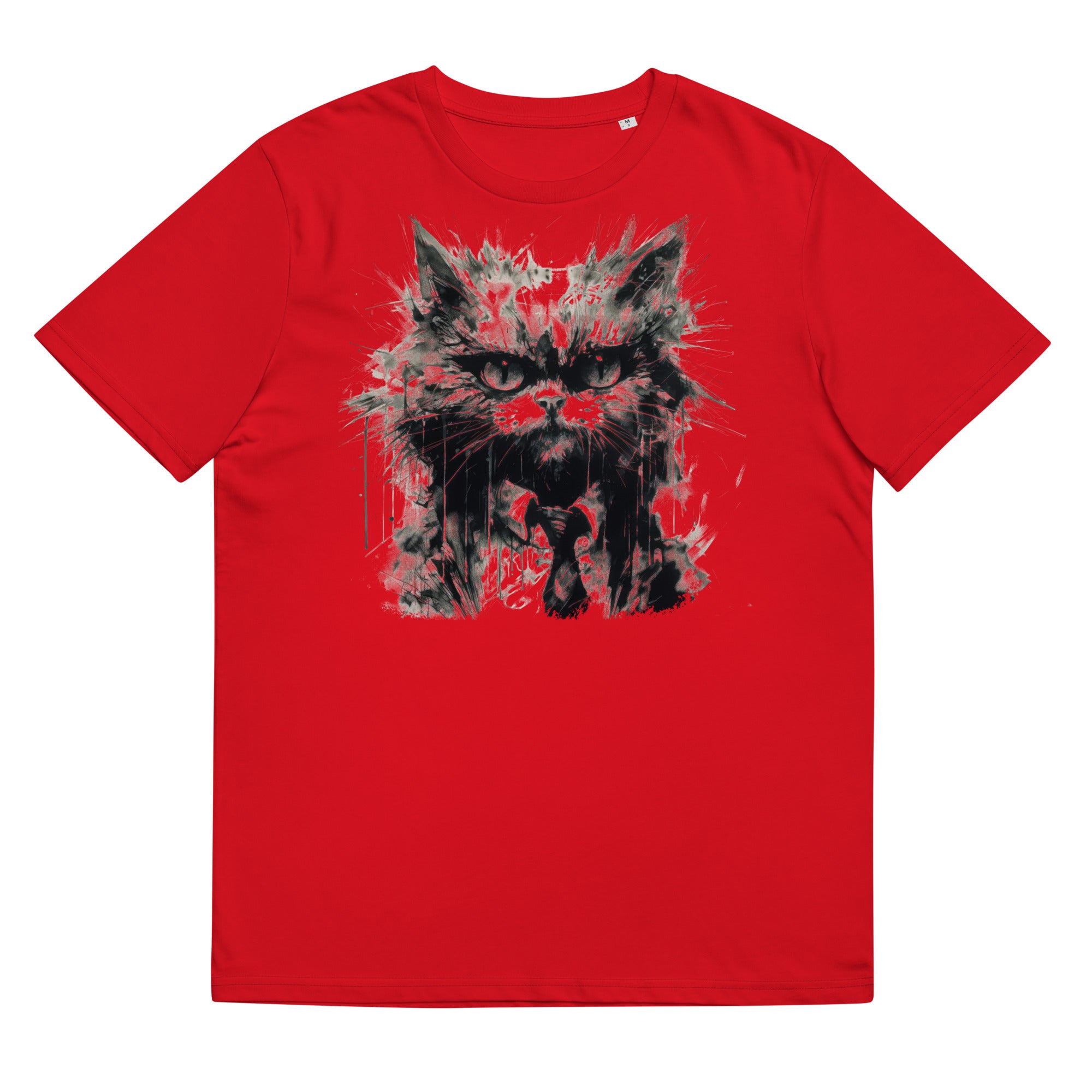 T-Shirt - Frontprint - Mürrische Katze